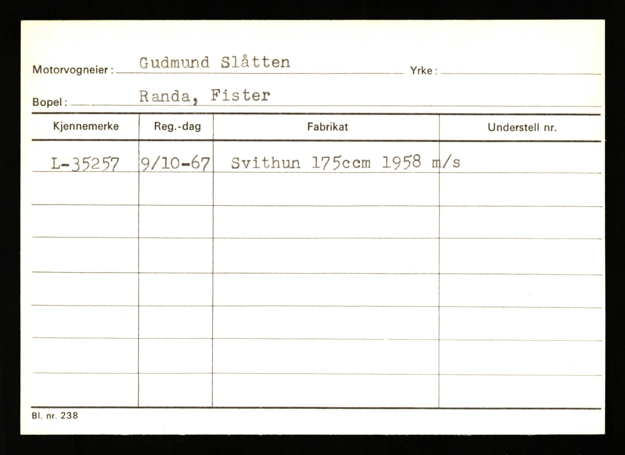 Stavanger trafikkstasjon, SAST/A-101942/0/G/L0006: Registreringsnummer: 34250 - 49007, 1930-1971, p. 329