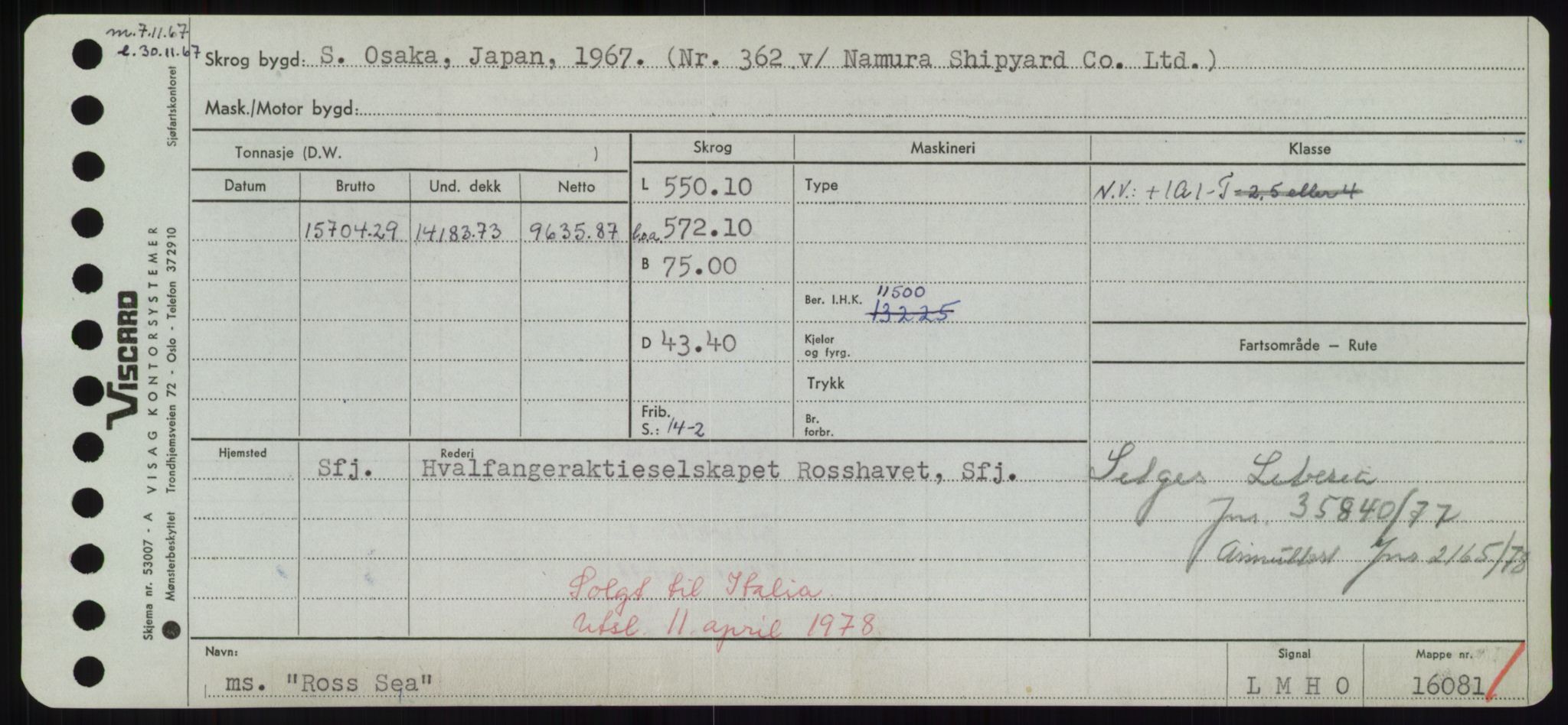 Sjøfartsdirektoratet med forløpere, Skipsmålingen, AV/RA-S-1627/H/Hd/L0031: Fartøy, Rju-Sam, p. 201