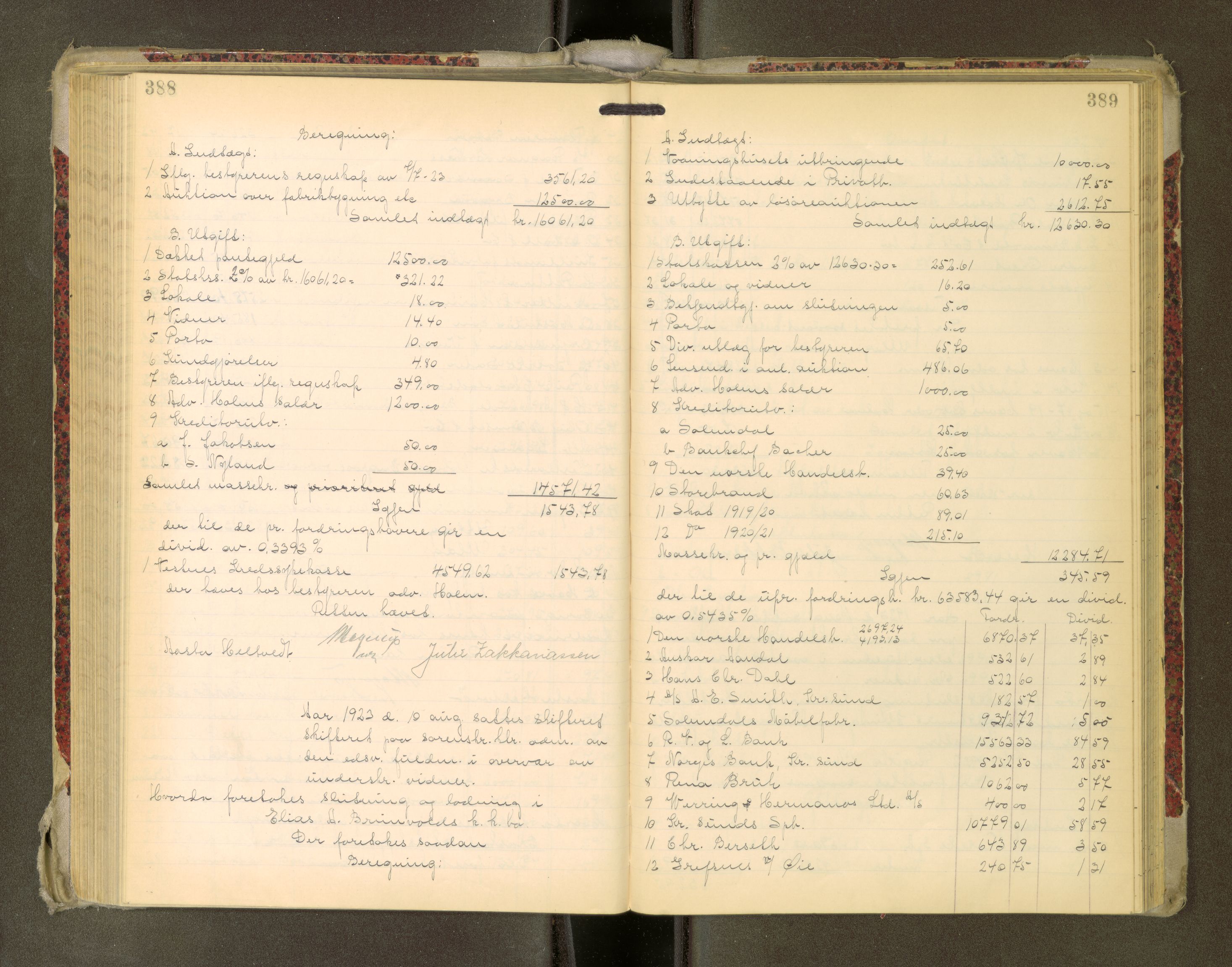 Romsdal sorenskriveri, AV/SAT-A-4149/1/3/3A/L0022: Skifteutlodnings Protokoll, 1920-1924, p. 388-389