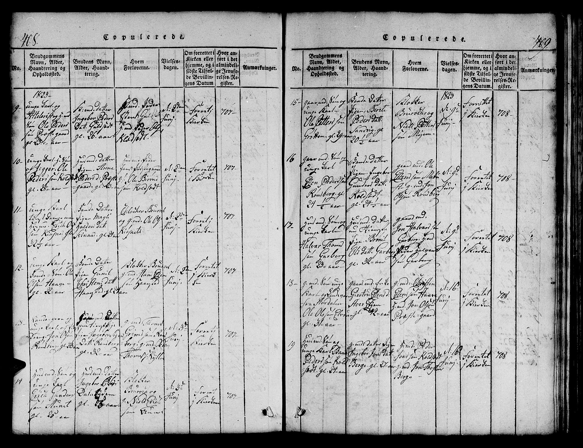 Ministerialprotokoller, klokkerbøker og fødselsregistre - Sør-Trøndelag, SAT/A-1456/695/L1152: Parish register (copy) no. 695C03, 1816-1831, p. 408-409