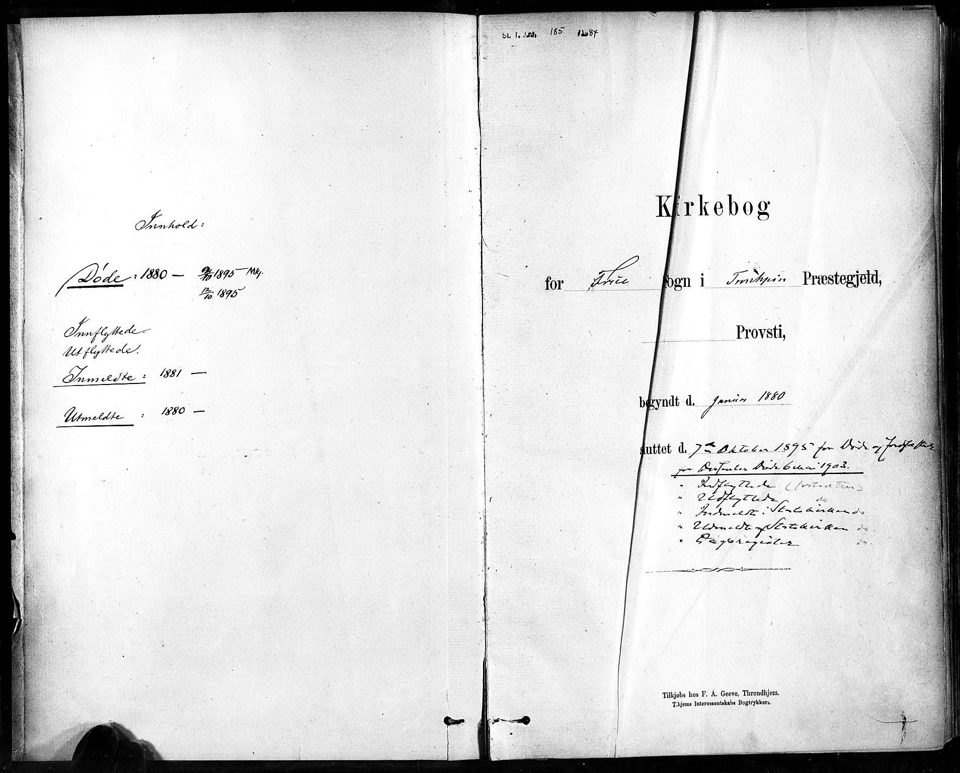 Ministerialprotokoller, klokkerbøker og fødselsregistre - Sør-Trøndelag, SAT/A-1456/602/L0120: Parish register (official) no. 602A18, 1880-1913