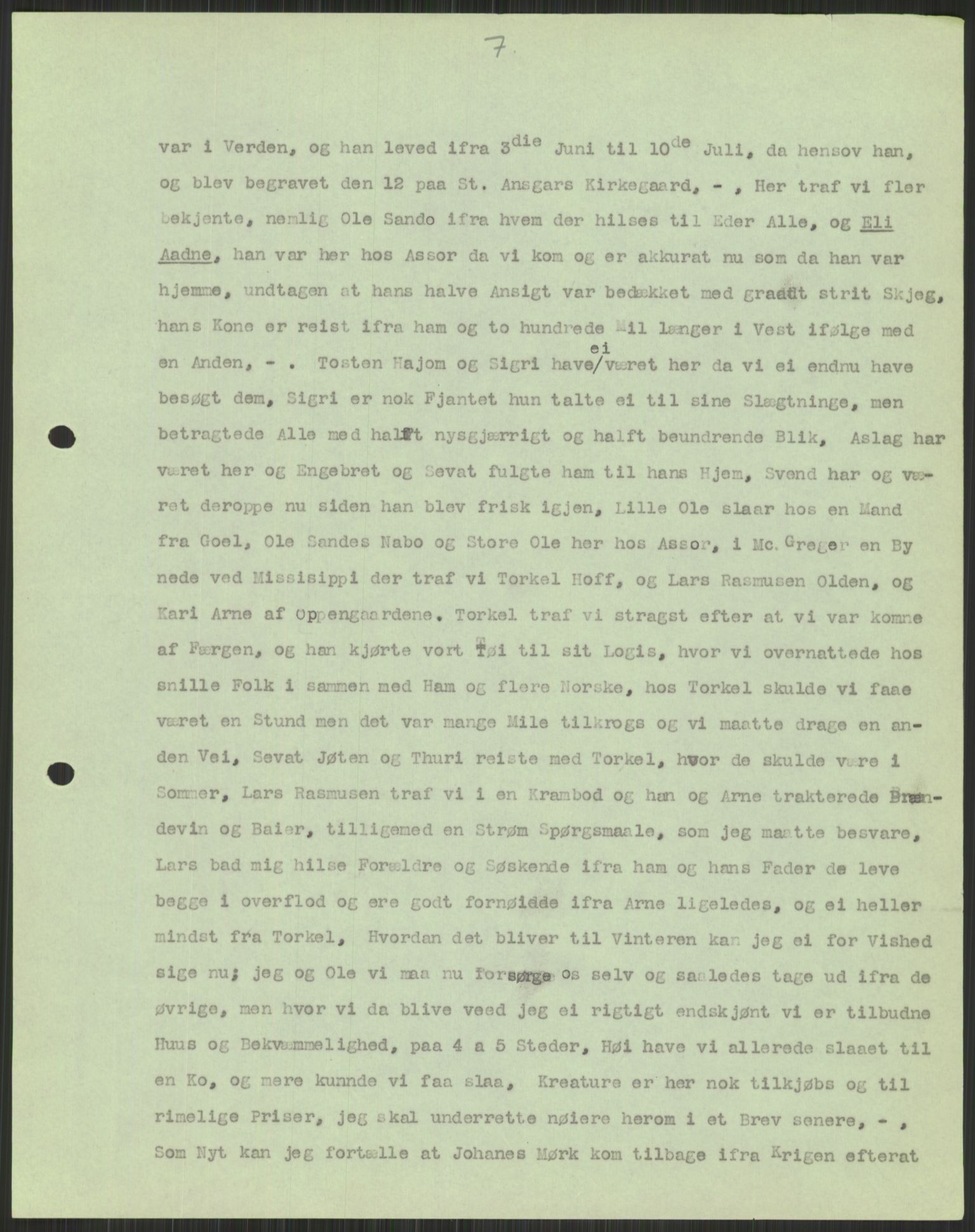 Samlinger til kildeutgivelse, Amerikabrevene, AV/RA-EA-4057/F/L0037: Arne Odd Johnsens amerikabrevsamling I, 1855-1900, p. 47