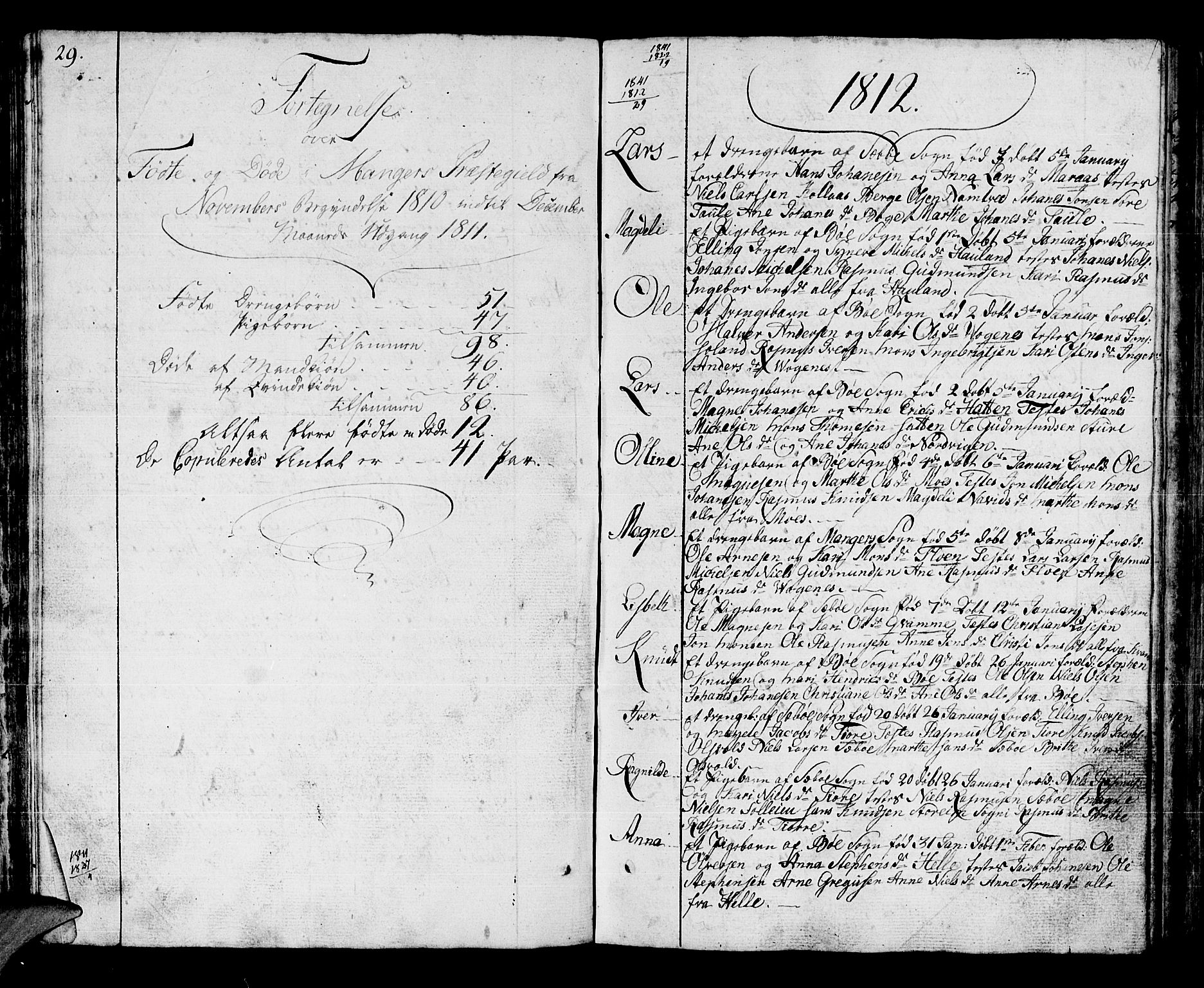 Manger sokneprestembete, AV/SAB-A-76801/H/Haa: Parish register (official) no. A 2, 1792-1815, p. 125