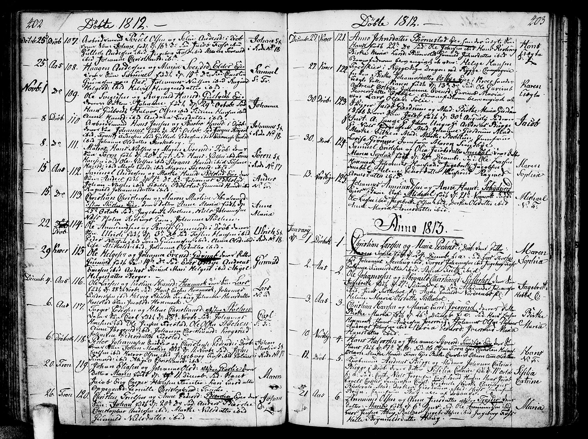 Ås prestekontor Kirkebøker, SAO/A-10894/F/Fa/L0002: Parish register (official) no. I 2, 1778-1813, p. 402-403