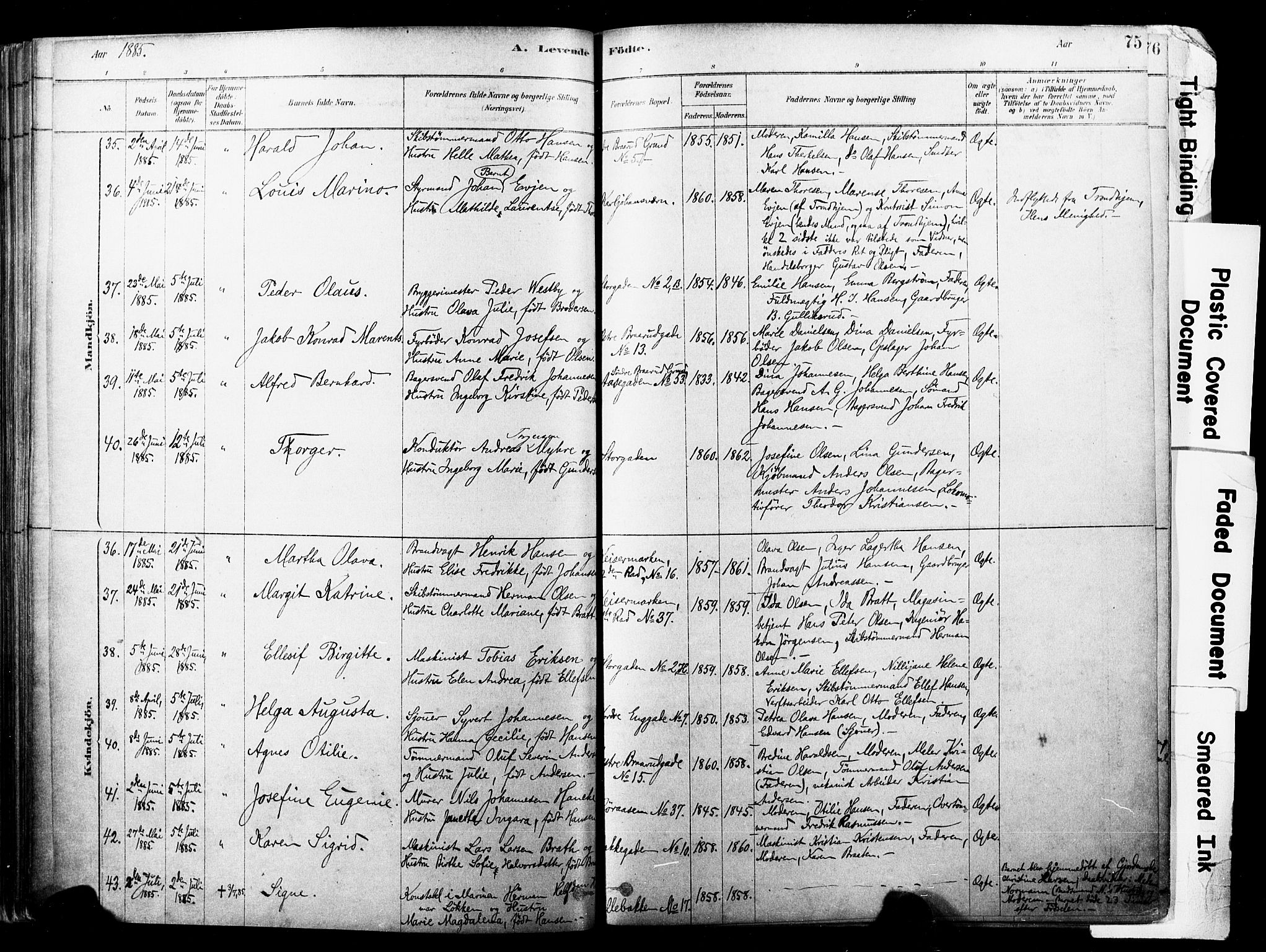 Horten kirkebøker, AV/SAKO-A-348/F/Fa/L0003: Parish register (official) no. 3, 1878-1887, p. 75