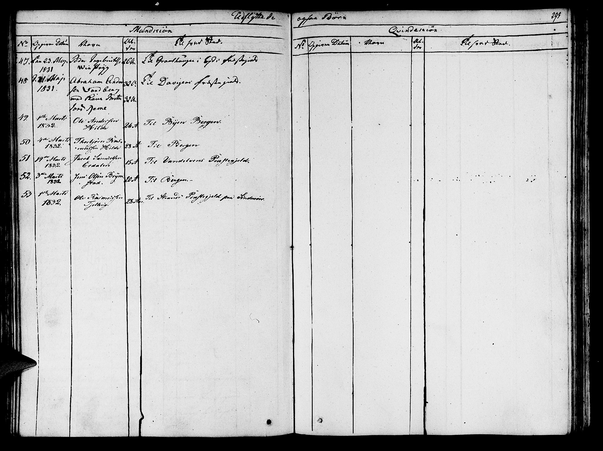 Innvik sokneprestembete, AV/SAB-A-80501: Parish register (official) no. A 3, 1820-1832, p. 295