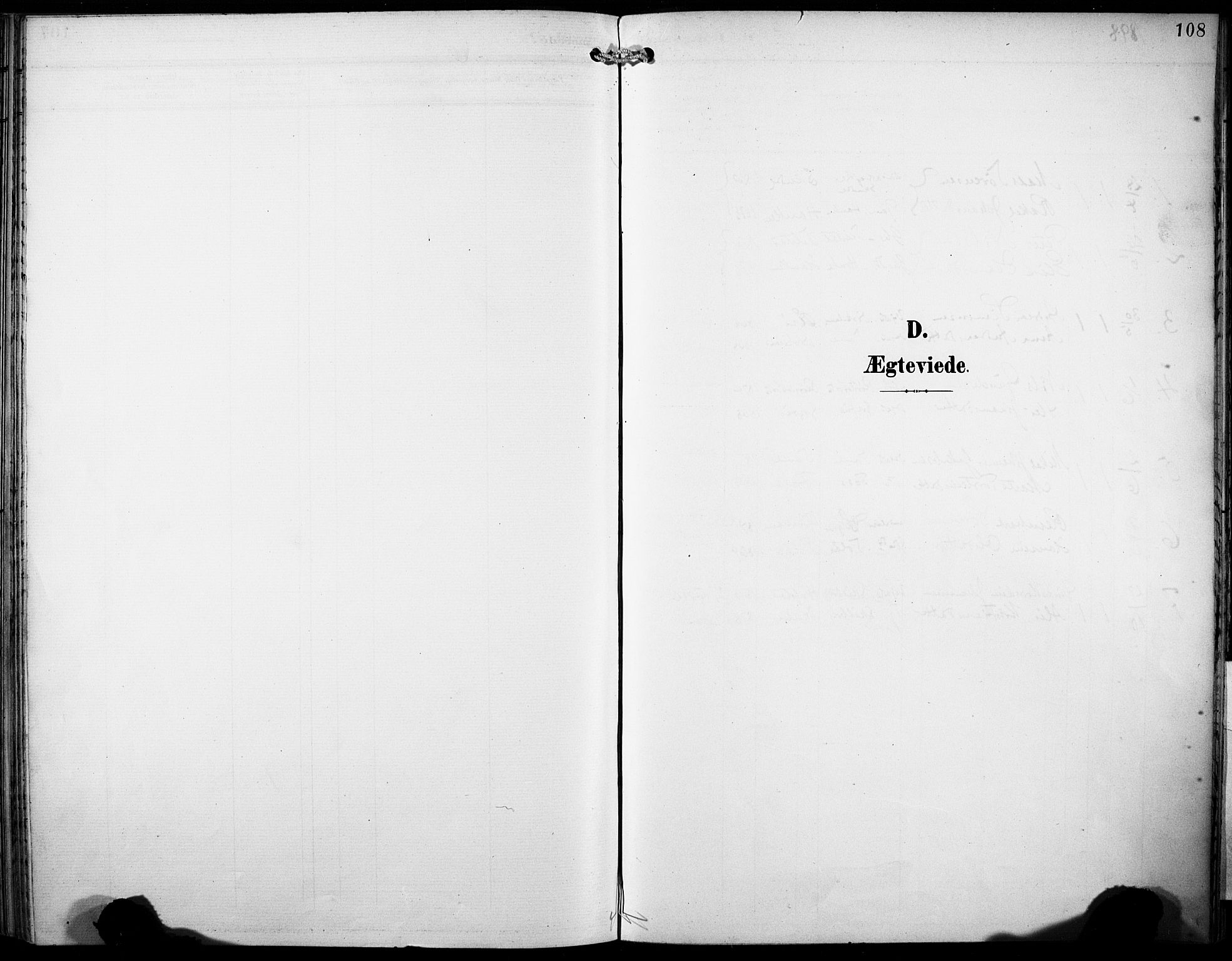 Gaular sokneprestembete, SAB/A-80001/H/Haa: Parish register (official) no. B 2, 1898-1911, p. 108