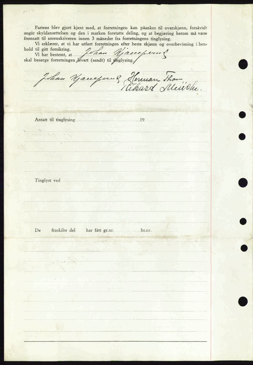 Eiker, Modum og Sigdal sorenskriveri, SAKO/A-123/G/Ga/Gab/L0043: Mortgage book no. A13, 1940-1941, Diary no: : 1418/1941