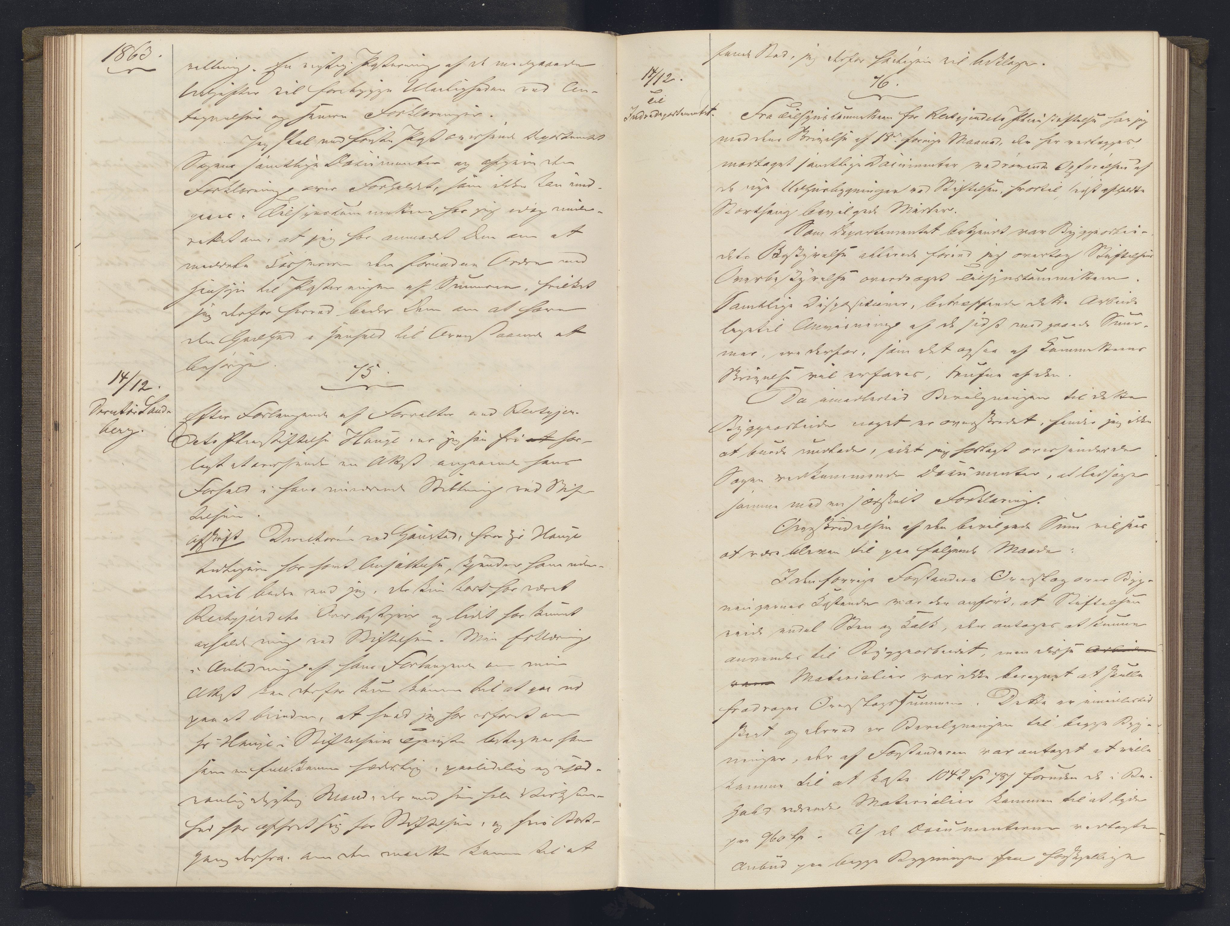 Lepraarkiver - Overlegen for den spedalske sykdom, AV/SAB-A-61001/B.b/L0003: Kopibok, 1862-1865