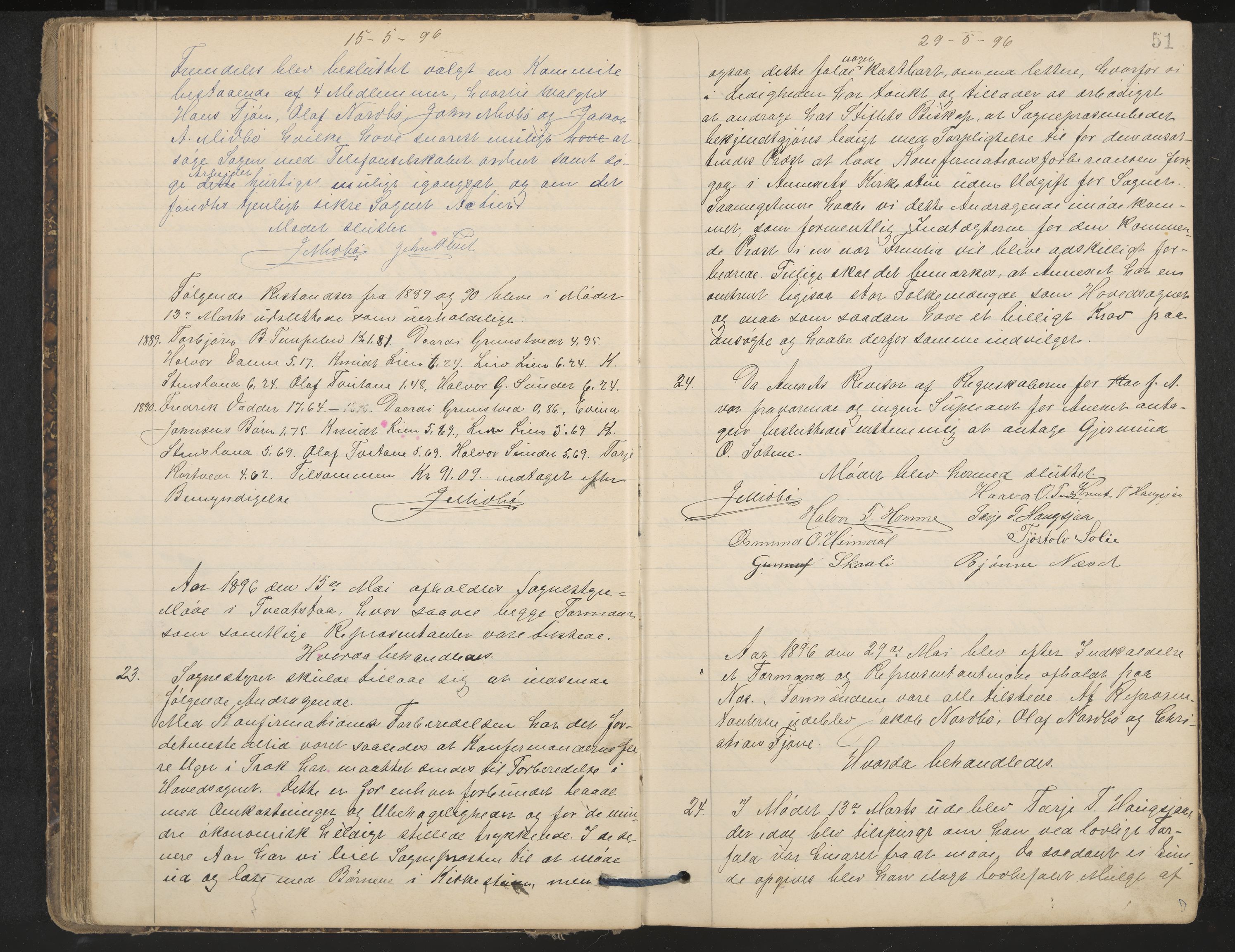 Nissedal formannskap og sentraladministrasjon, IKAK/0830021-1/A/L0003: Møtebok, 1892-1904, p. 51