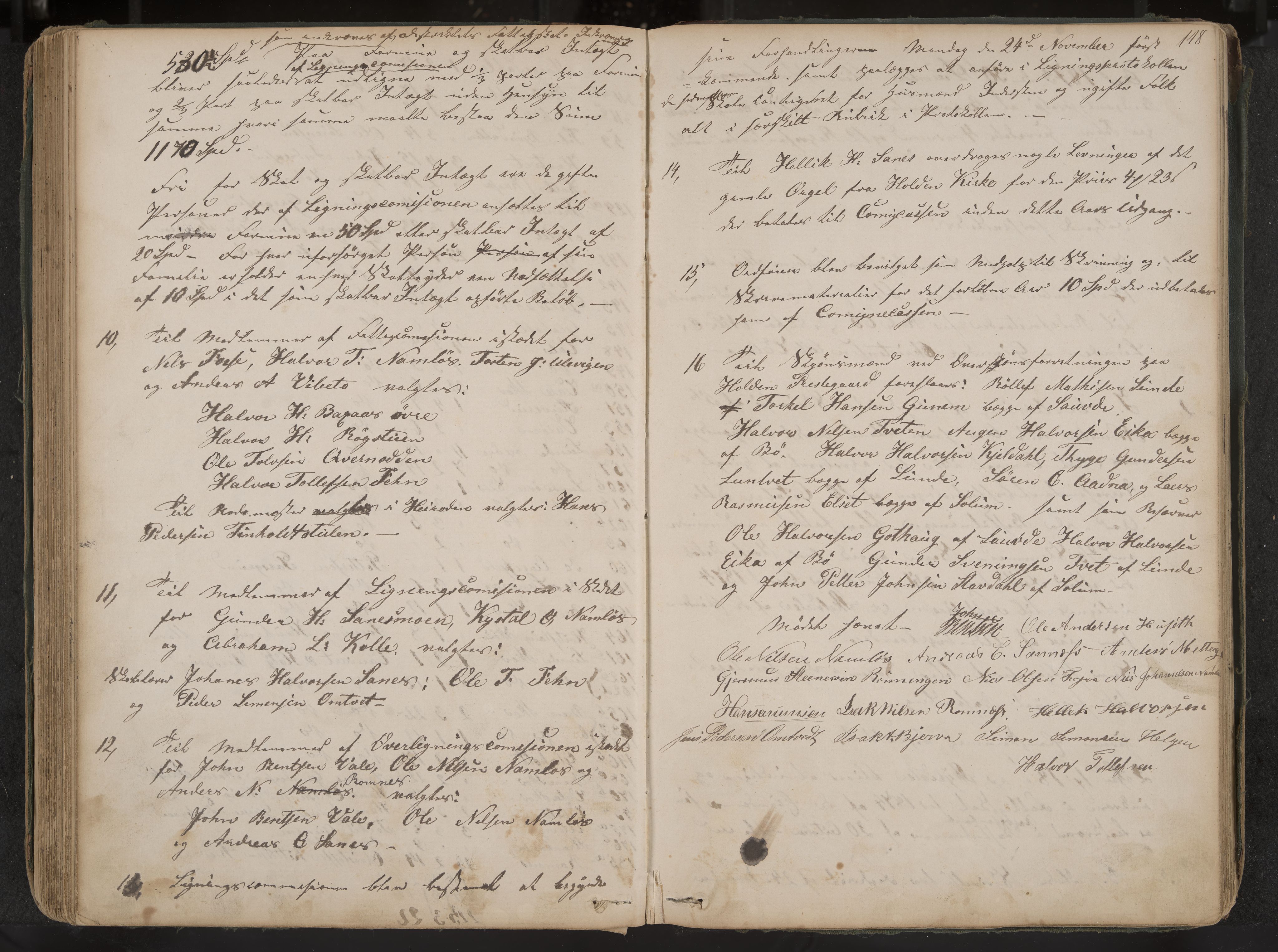 Holla formannskap og sentraladministrasjon, IKAK/0819021-1/A/L0002: Møtebok, 1864-1880, p. 118