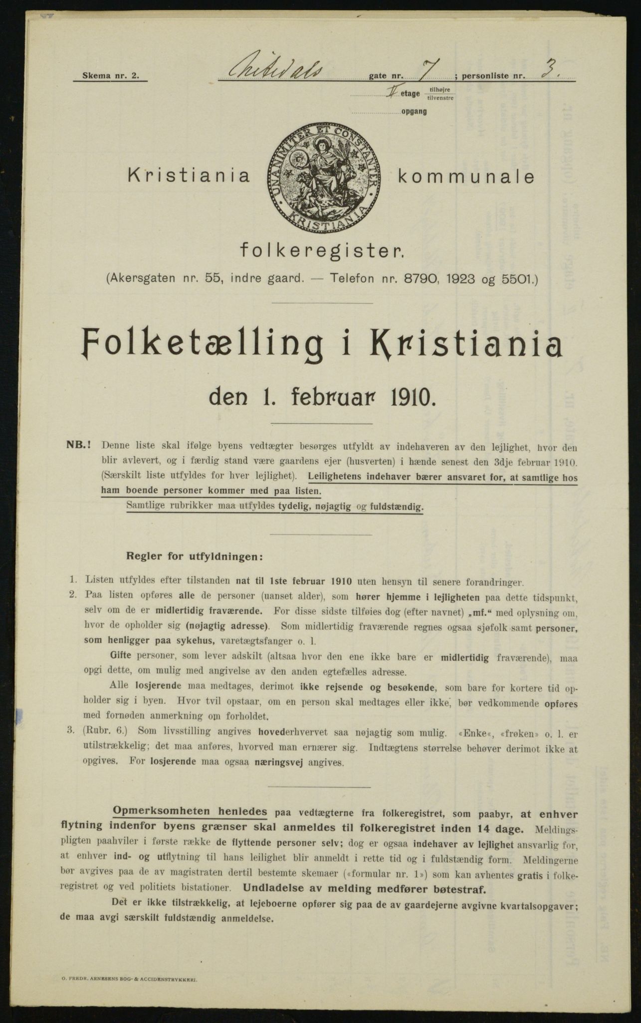 OBA, Municipal Census 1910 for Kristiania, 1910, p. 68798