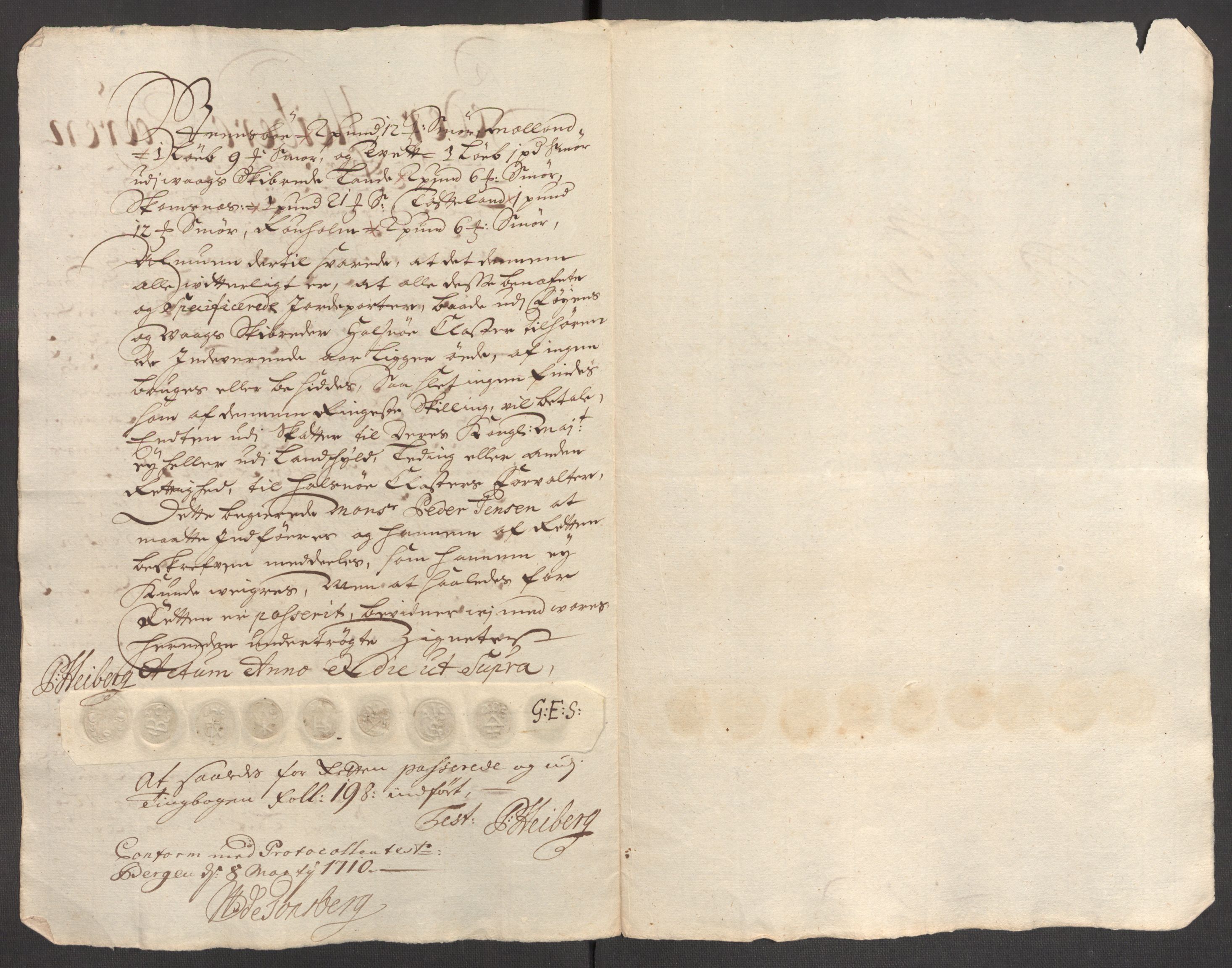 Rentekammeret inntil 1814, Reviderte regnskaper, Fogderegnskap, AV/RA-EA-4092/R48/L2986: Fogderegnskap Sunnhordland og Hardanger, 1709-1710, p. 255