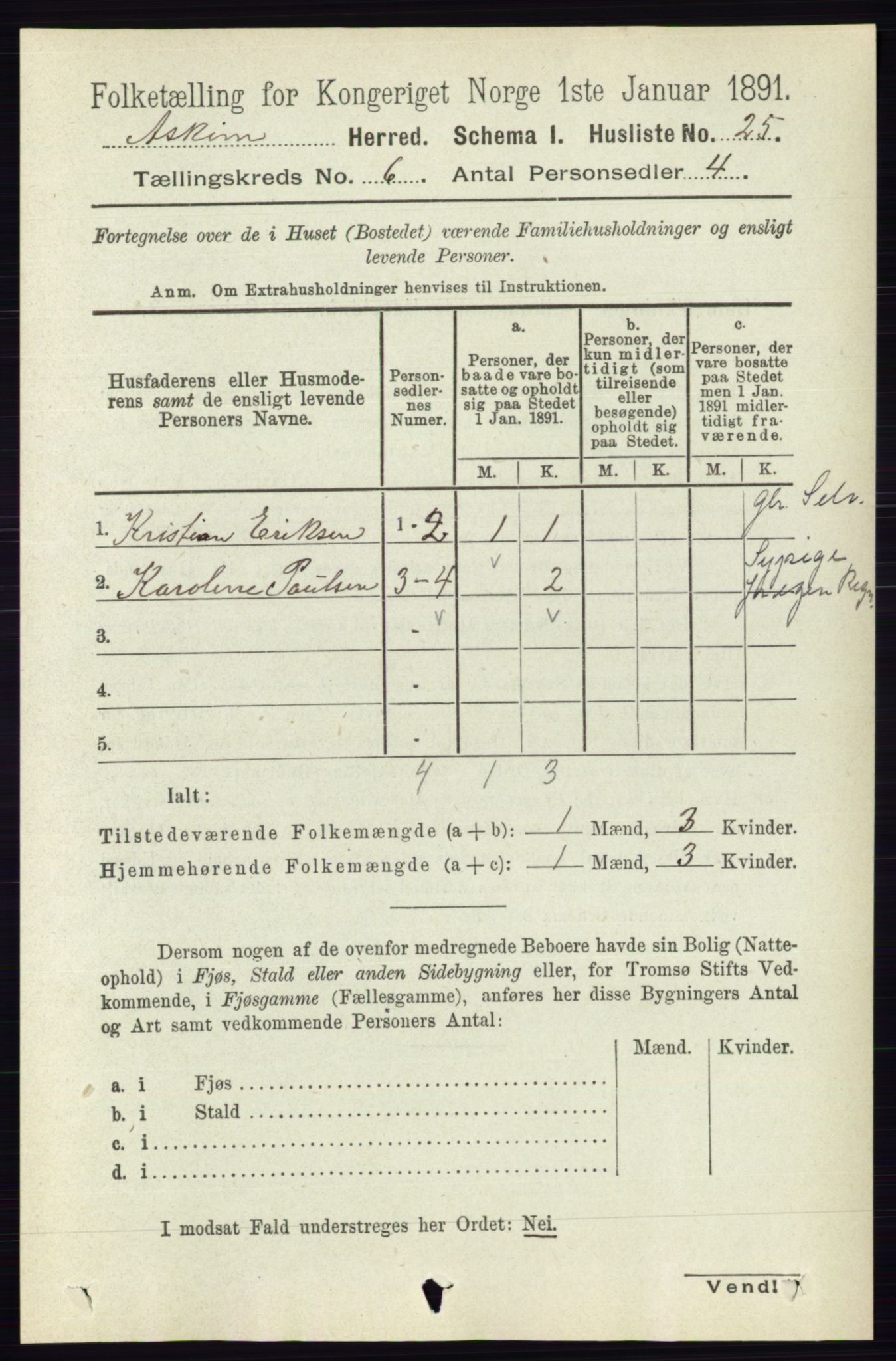 RA, 1891 census for 0124 Askim, 1891, p. 771