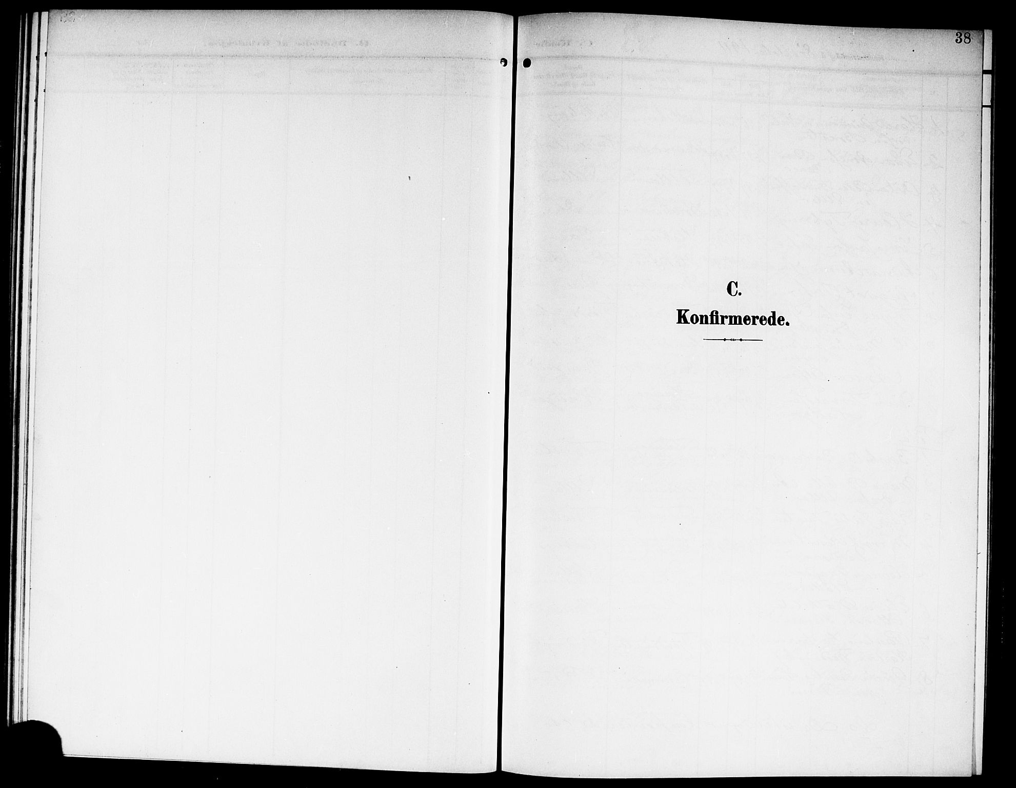 Fet prestekontor Kirkebøker, SAO/A-10370a/G/Gb/L0005: Parish register (copy) no. II 5, 1904-1913, p. 38