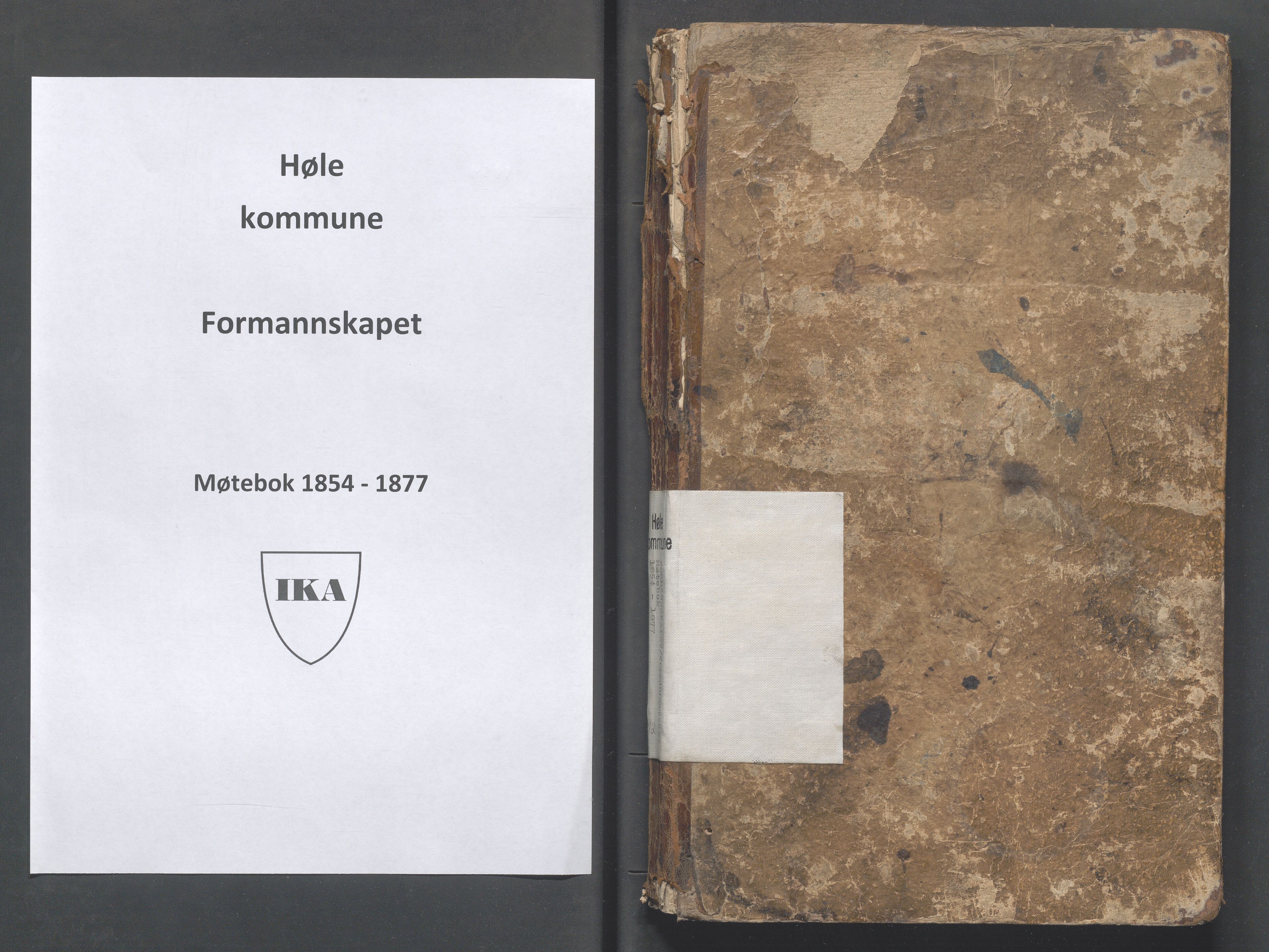 Høle kommune - Formannskapet, IKAR/K-100021/A/Aa/L0002: Møtebok, 1854-1877