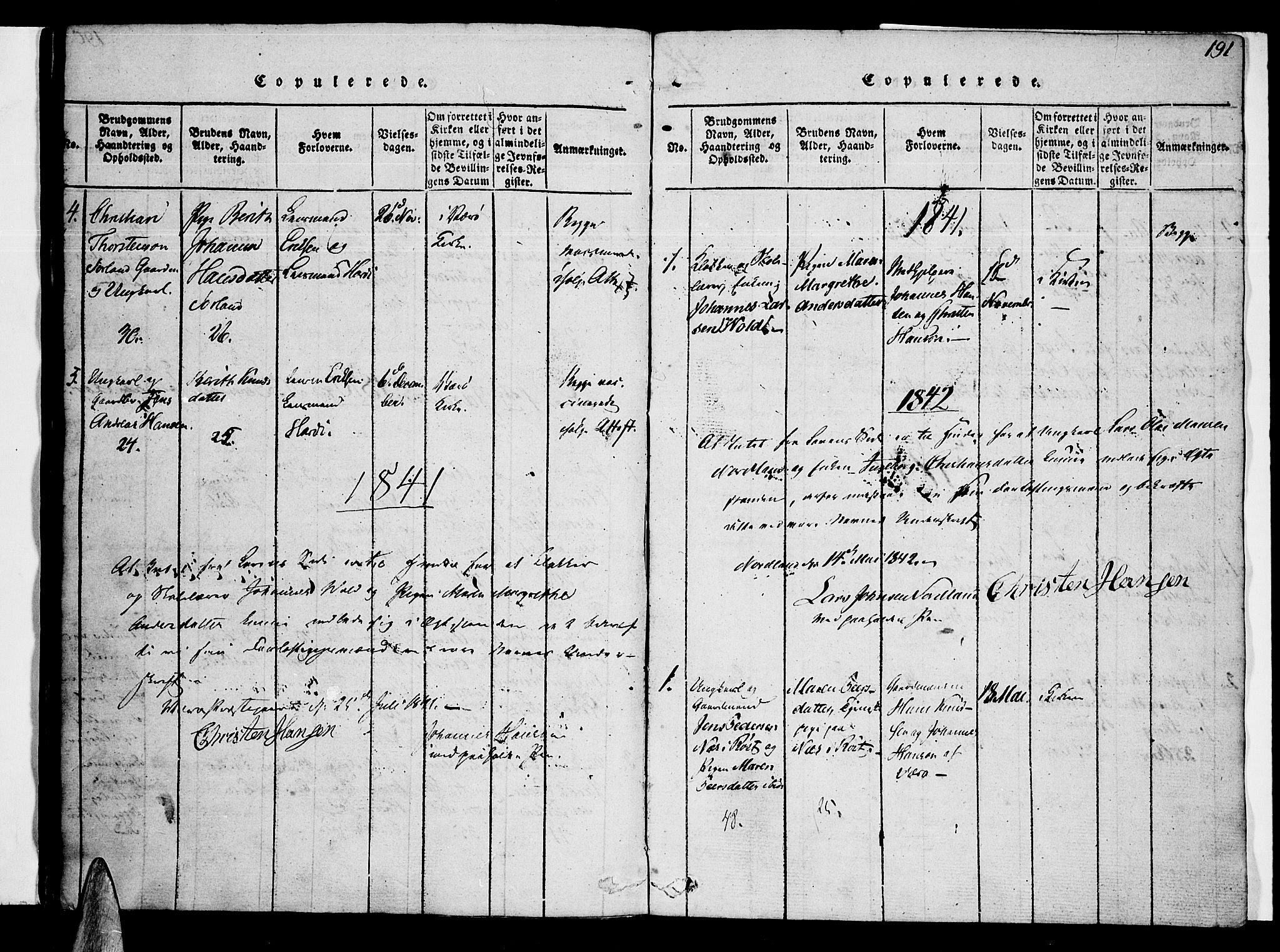 Ministerialprotokoller, klokkerbøker og fødselsregistre - Nordland, AV/SAT-A-1459/807/L0120: Parish register (official) no. 807A03, 1821-1848, p. 191