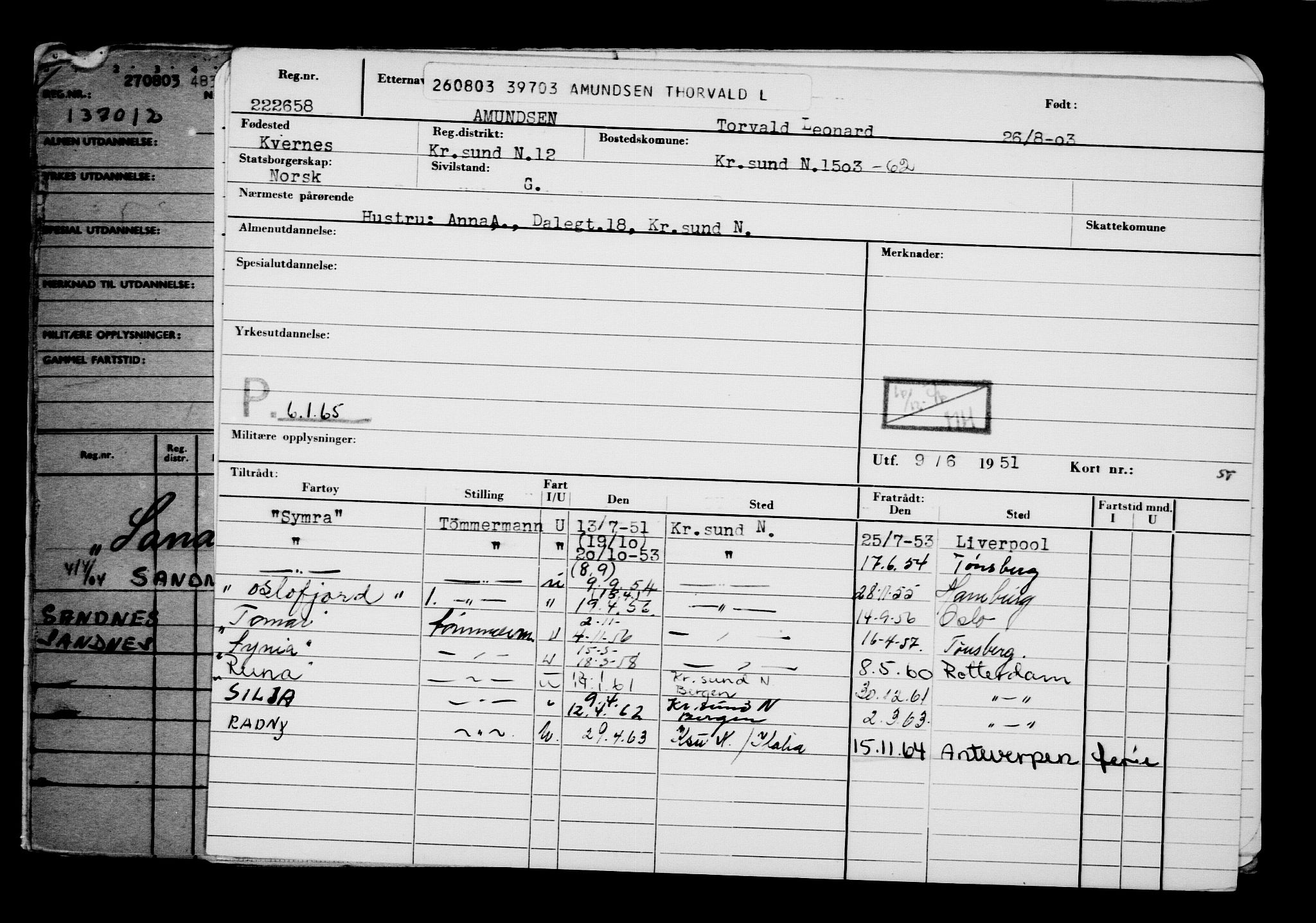 Direktoratet for sjømenn, AV/RA-S-3545/G/Gb/L0050: Hovedkort, 1903, p. 283