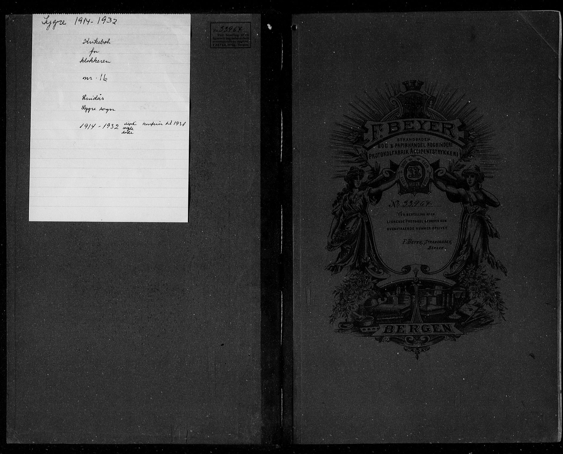 Alversund Sokneprestembete, AV/SAB-A-73901/H/Ha/Hab: Parish register (copy) no. B 5, 1914-1932