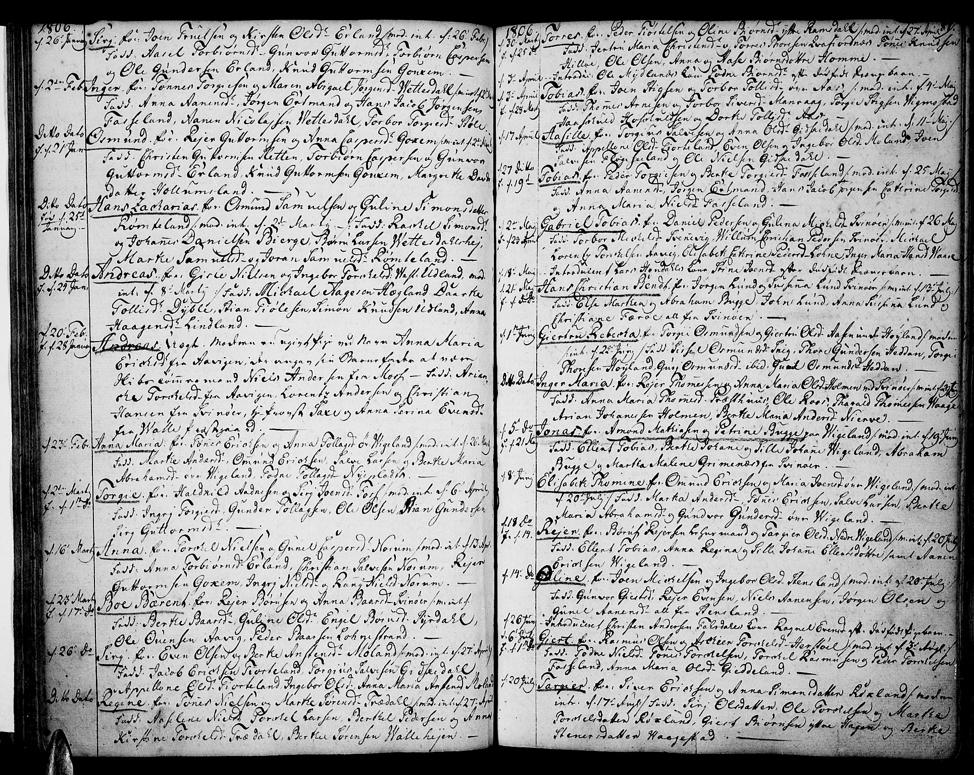 Sør-Audnedal sokneprestkontor, AV/SAK-1111-0039/F/Fa/Fab/L0002: Parish register (official) no. A 2 /1, 1766-1815, p. 81