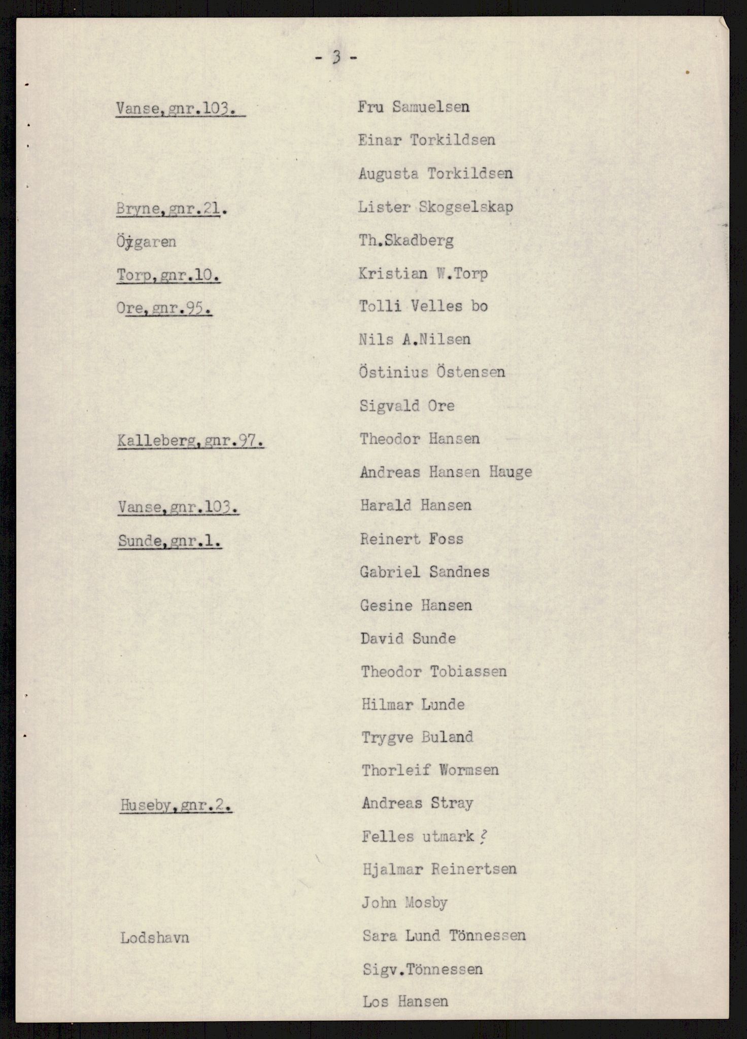 Forsvarsdepartementet, 10. kontor / Oppgjørskontoret, RA/RAFA-1225/D/Db/L0178: Lista oppgjørskontor, 1941-1947, p. 1030