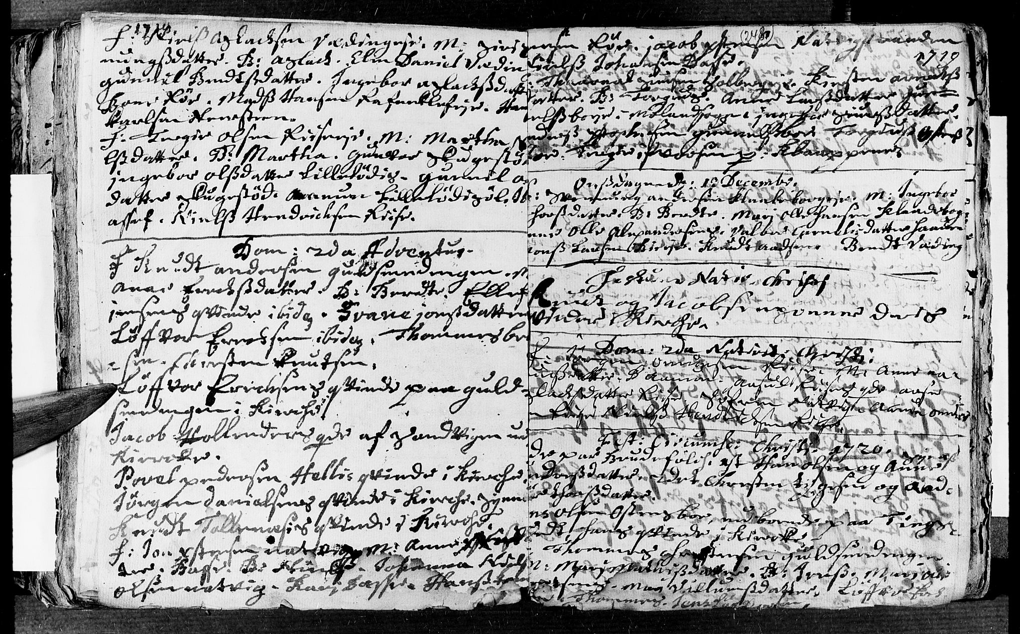 Øyestad sokneprestkontor, AV/SAK-1111-0049/F/Fa/L0002: Parish register (official) no. A 2, 1692-1722, p. 248