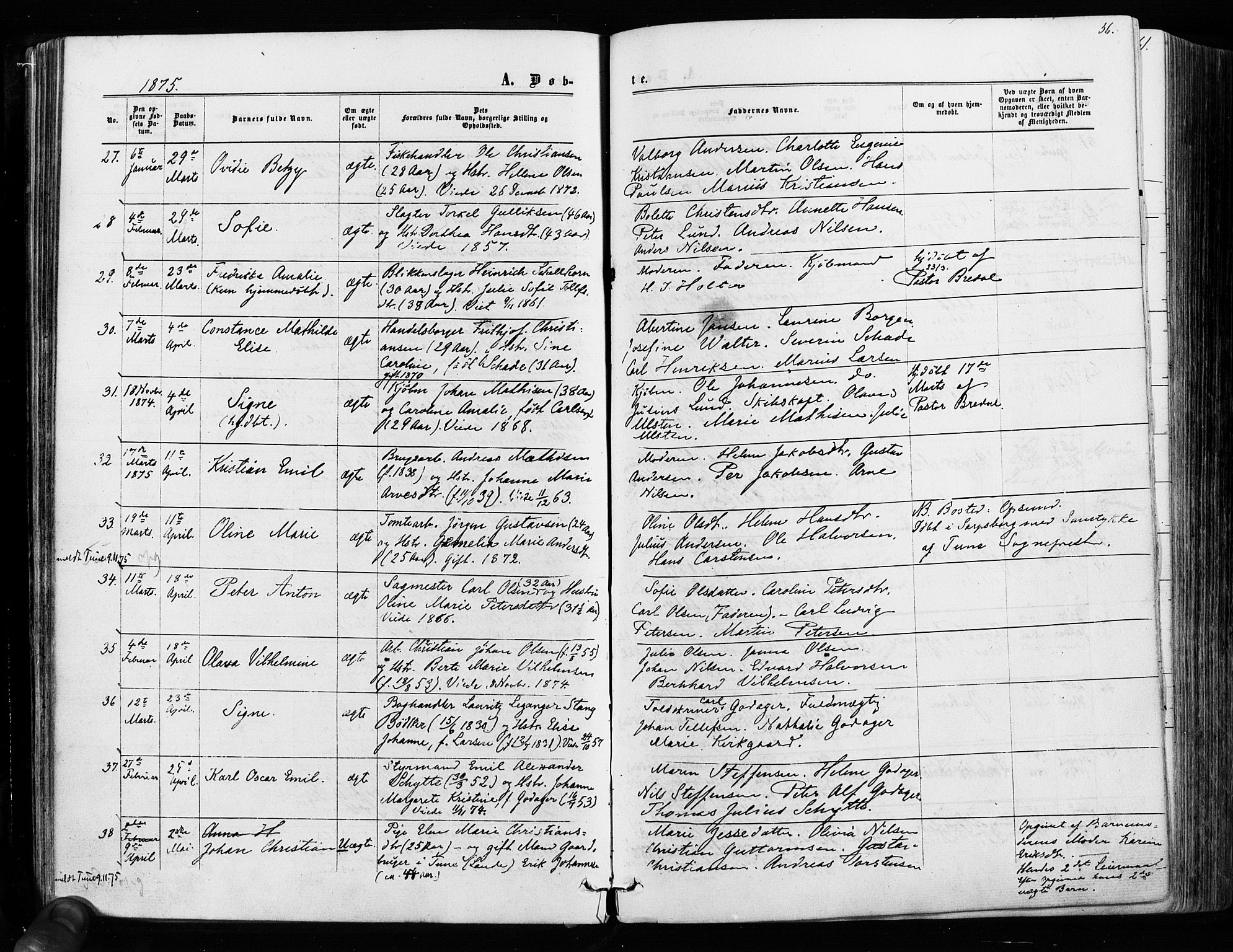 Sarpsborg prestekontor Kirkebøker, AV/SAO-A-2006/F/Fa/L0002: Parish register (official) no. 2, 1869-1877, p. 56