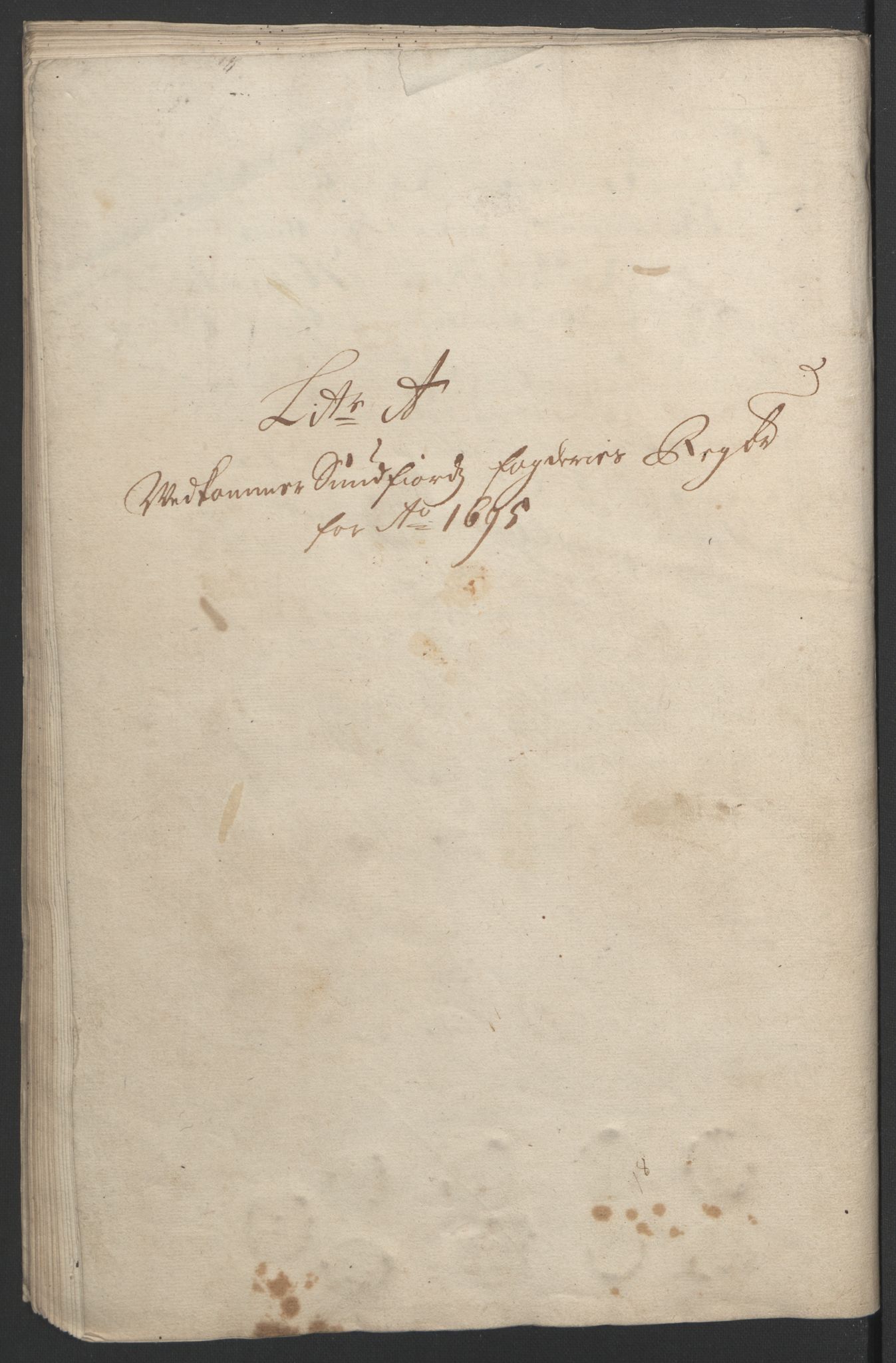 Rentekammeret inntil 1814, Reviderte regnskaper, Fogderegnskap, RA/EA-4092/R53/L3422: Fogderegnskap Sunn- og Nordfjord, 1695-1696, p. 60