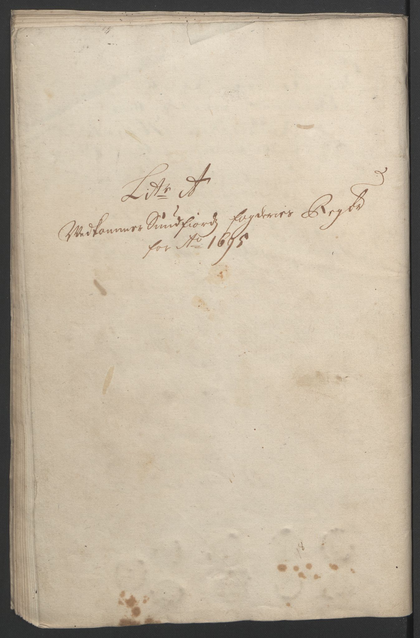 Rentekammeret inntil 1814, Reviderte regnskaper, Fogderegnskap, AV/RA-EA-4092/R53/L3422: Fogderegnskap Sunn- og Nordfjord, 1695-1696, p. 60