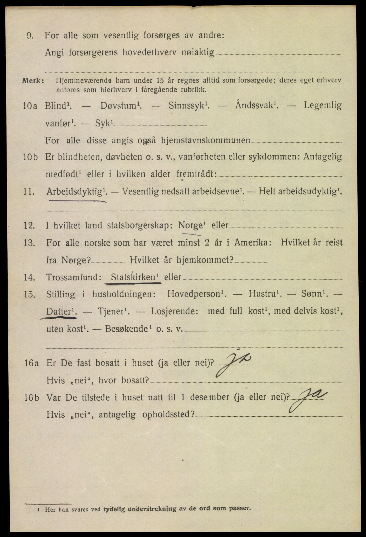 SAK, 1920 census for Kristiansand, 1920, p. 23824