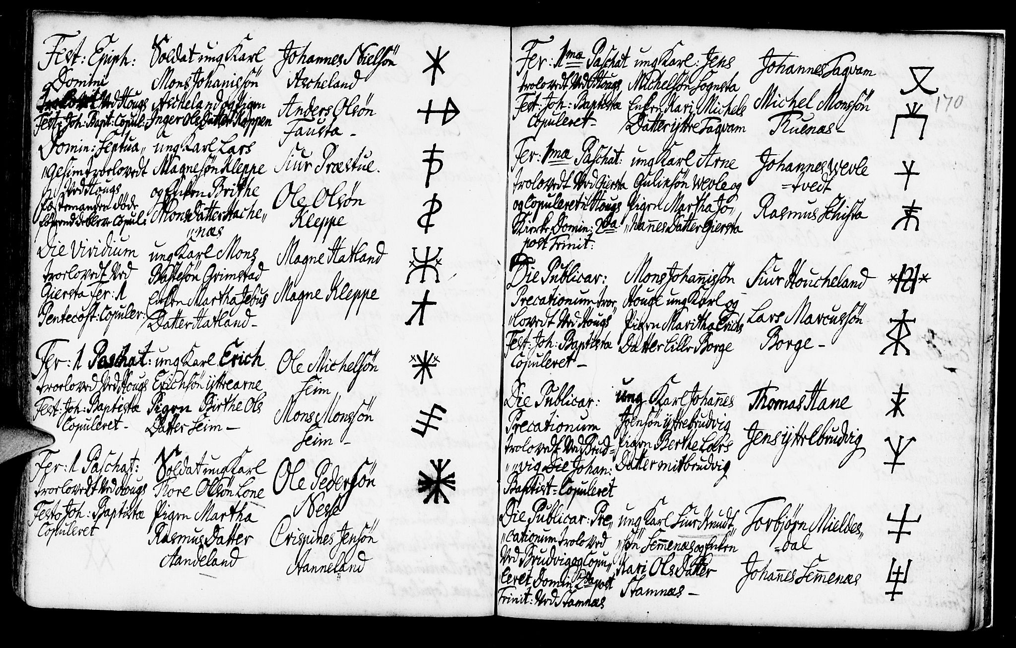 Haus sokneprestembete, AV/SAB-A-75601/H/Haa: Parish register (official) no. A 6, 1748-1758, p. 170