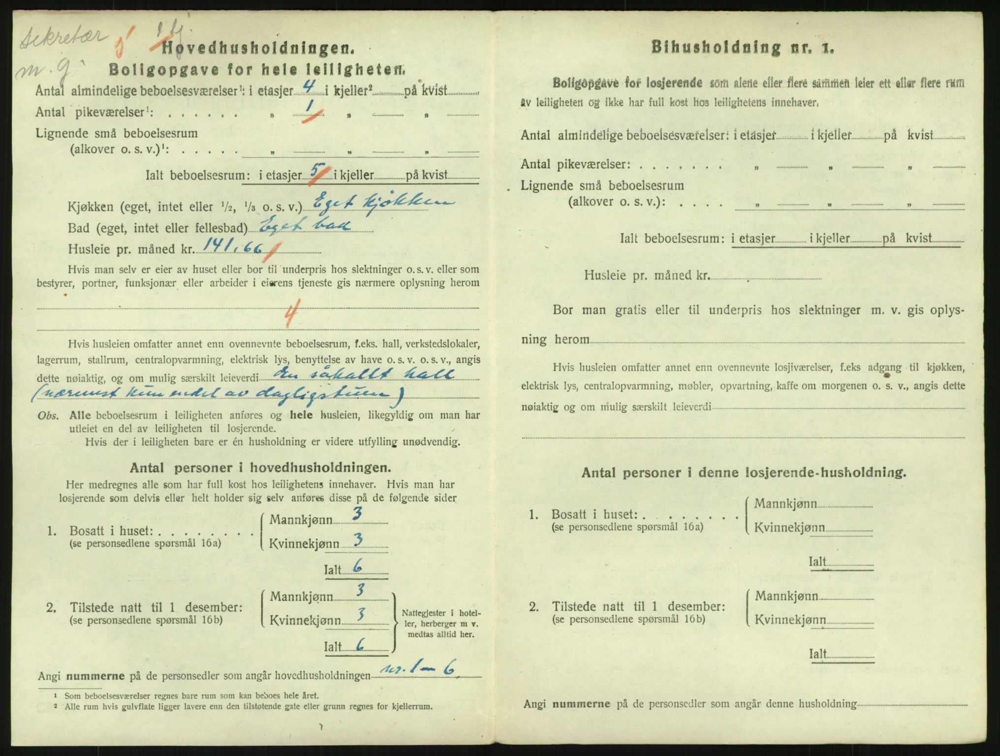 SAO, 1920 census for Kristiania, 1920, p. 100076