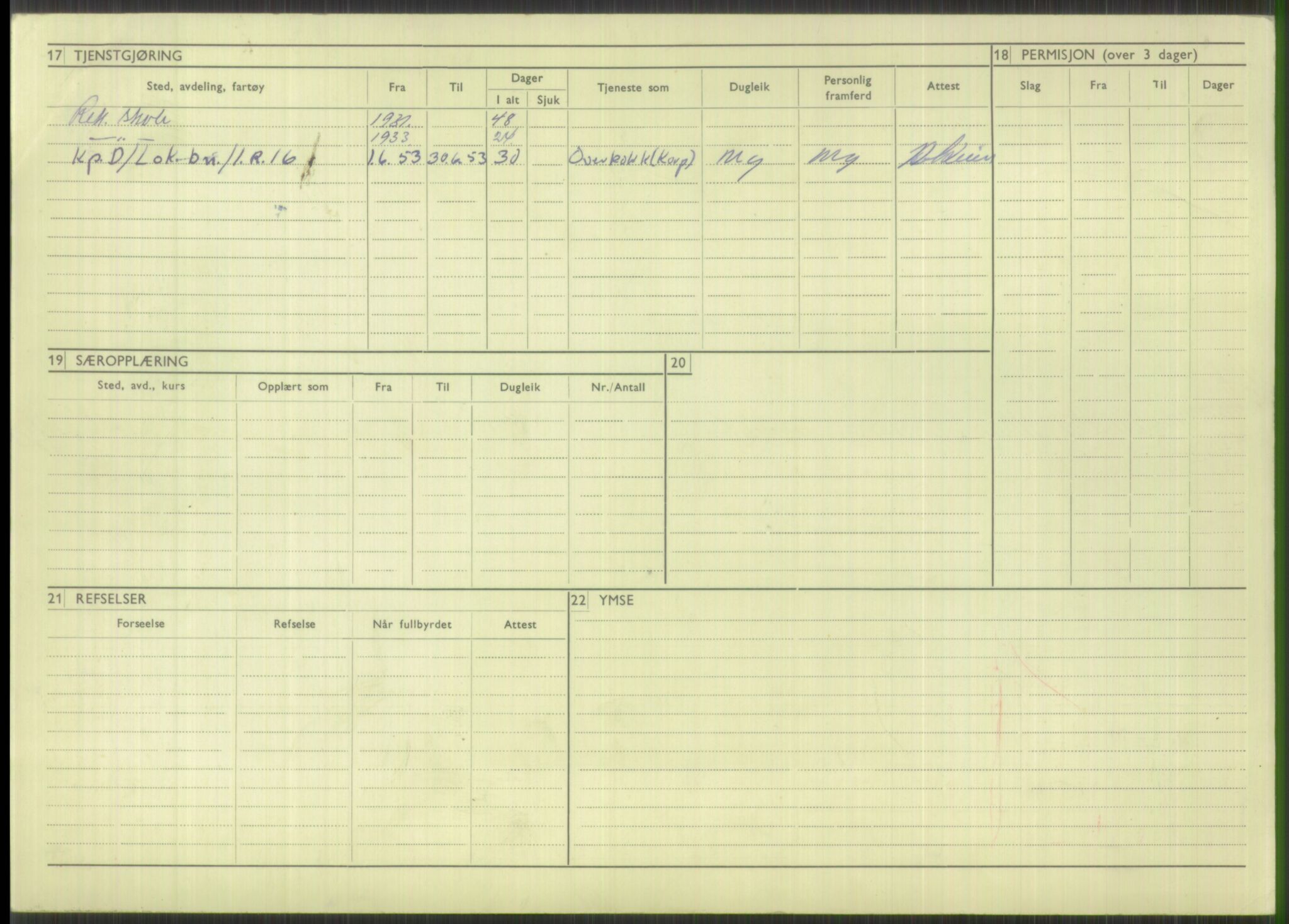 Forsvaret, Troms infanteriregiment nr. 16, AV/RA-RAFA-3146/P/Pa/L0015: Rulleblad for regimentets menige mannskaper, årsklasse 1931, 1931, p. 1150