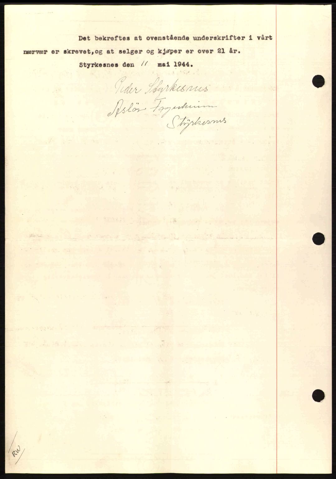 Salten sorenskriveri, AV/SAT-A-4578/1/2/2C: Mortgage book no. A14-15, 1943-1945, Diary no: : 1764/1944