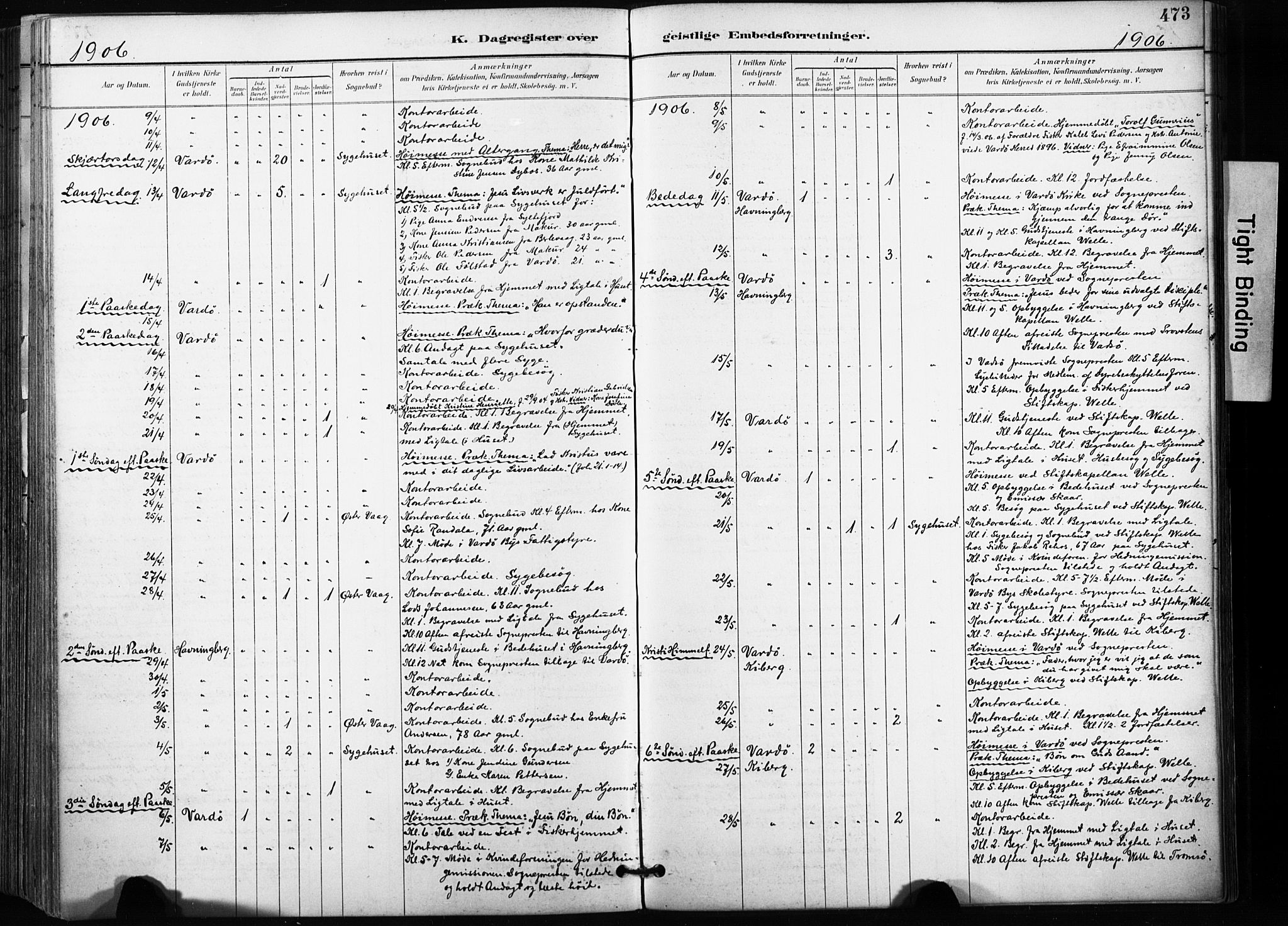 Vardø sokneprestkontor, AV/SATØ-S-1332/H/Ha/L0010kirke: Parish register (official) no. 10, 1895-1907, p. 473