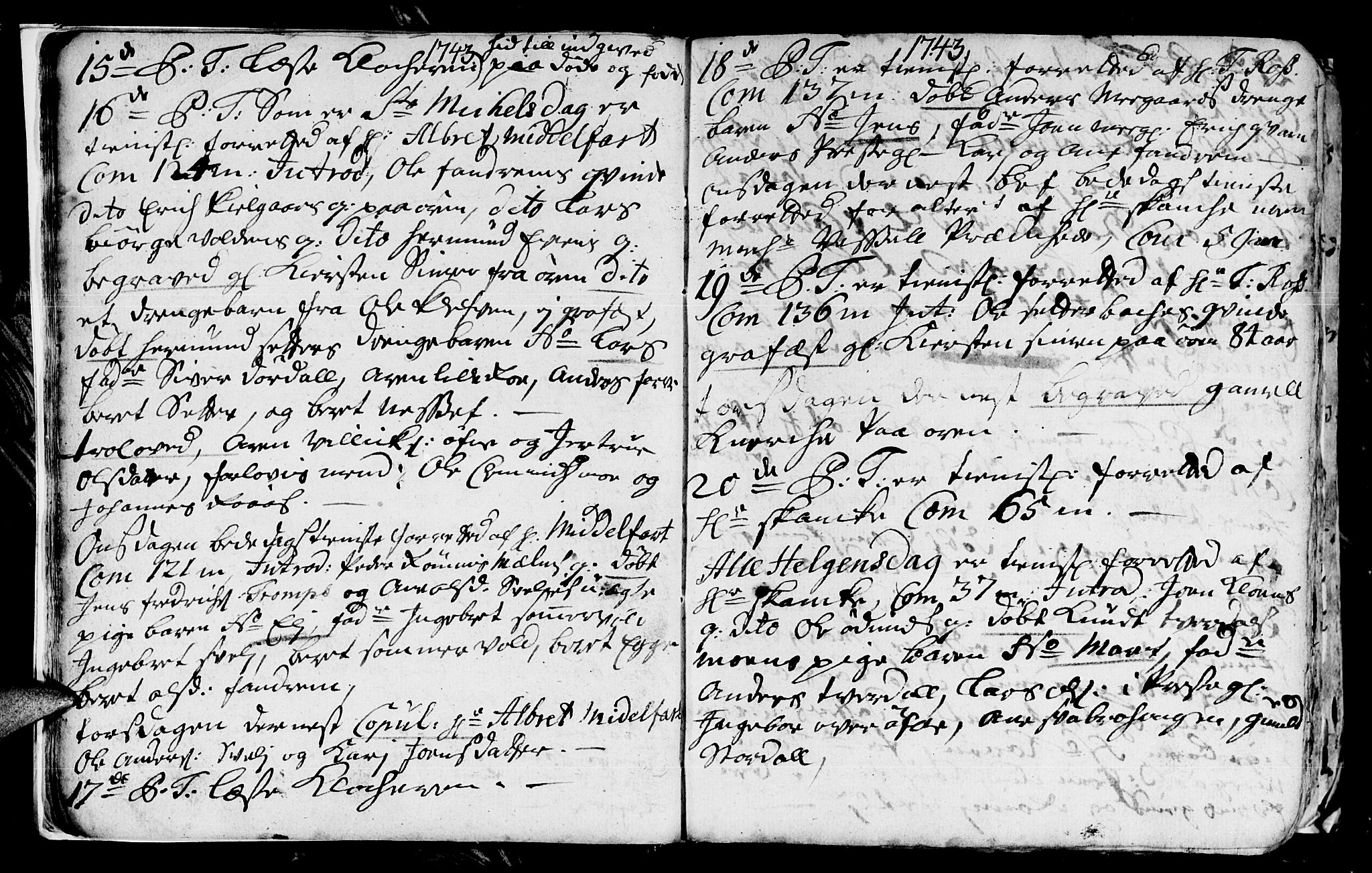 Ministerialprotokoller, klokkerbøker og fødselsregistre - Sør-Trøndelag, AV/SAT-A-1456/668/L0813: Parish register (copy) no. 668C02, 1743-1765