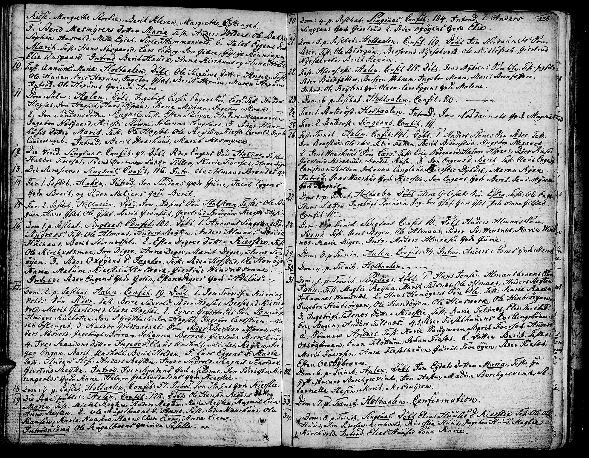 Ministerialprotokoller, klokkerbøker og fødselsregistre - Sør-Trøndelag, SAT/A-1456/685/L0952: Parish register (official) no. 685A01, 1745-1804, p. 135