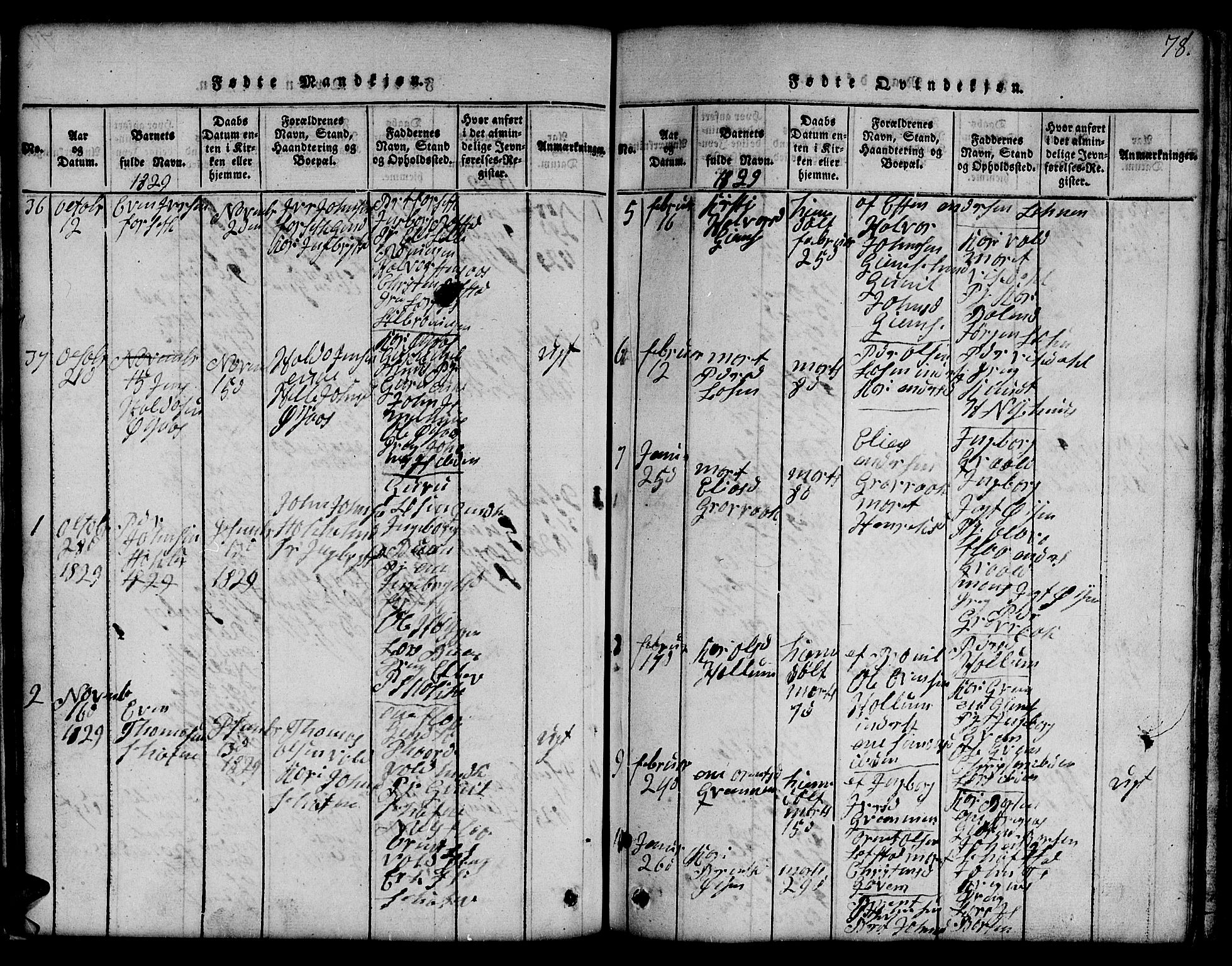 Ministerialprotokoller, klokkerbøker og fødselsregistre - Sør-Trøndelag, SAT/A-1456/691/L1092: Parish register (copy) no. 691C03, 1816-1852, p. 78