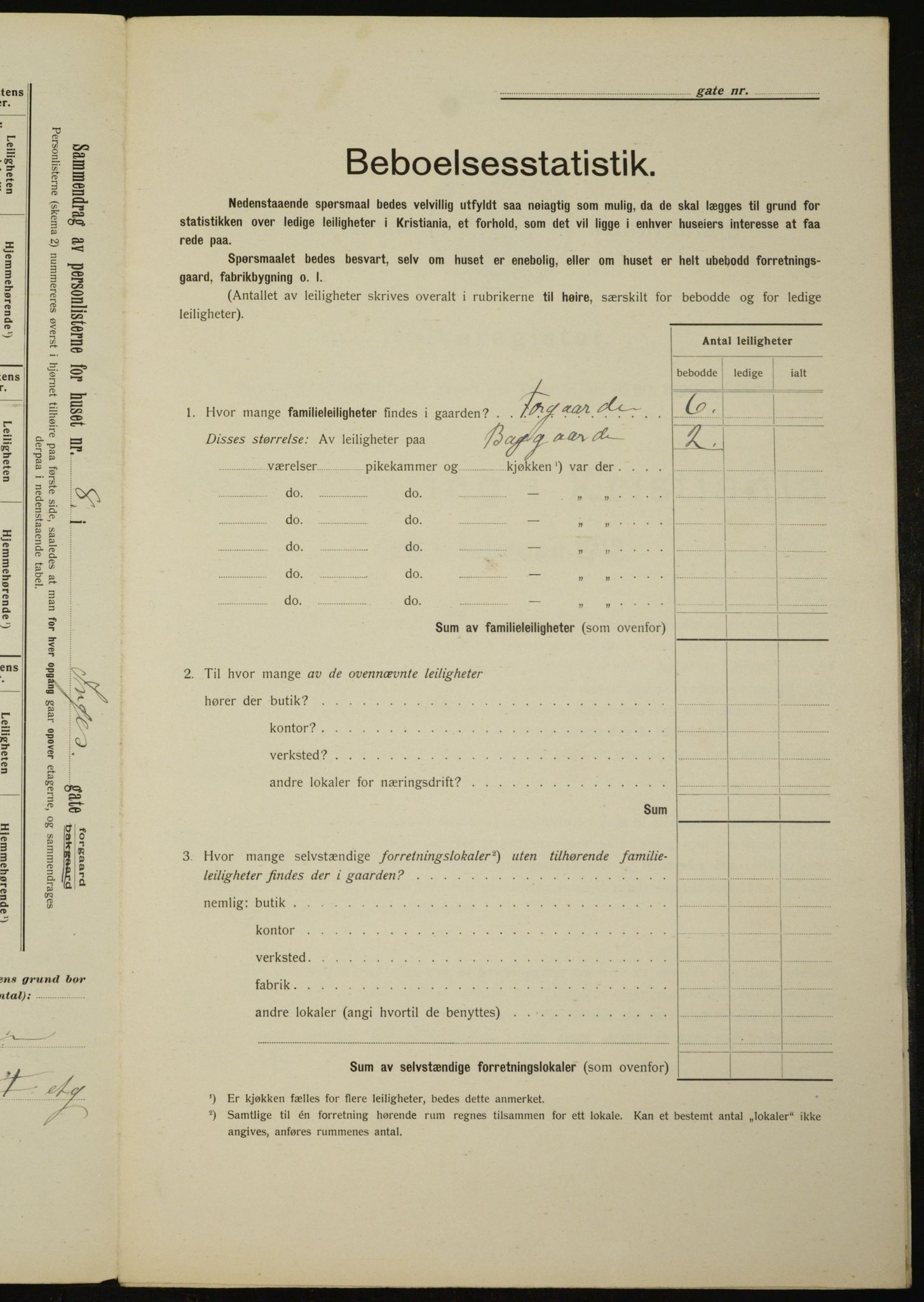 OBA, Municipal Census 1912 for Kristiania, 1912, p. 44311