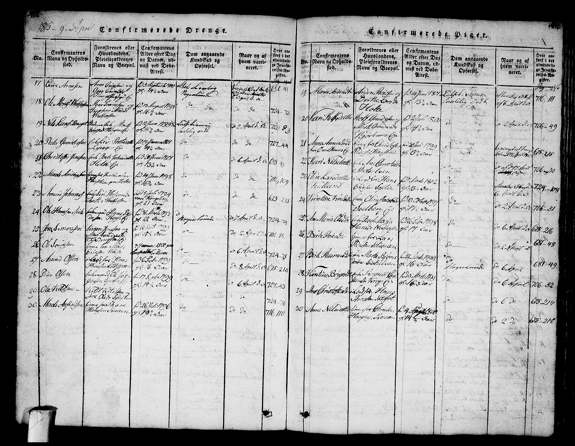 Eiker kirkebøker, AV/SAKO-A-4/G/Ga/L0001: Parish register (copy) no. I 1, 1814-1832, p. 482-483