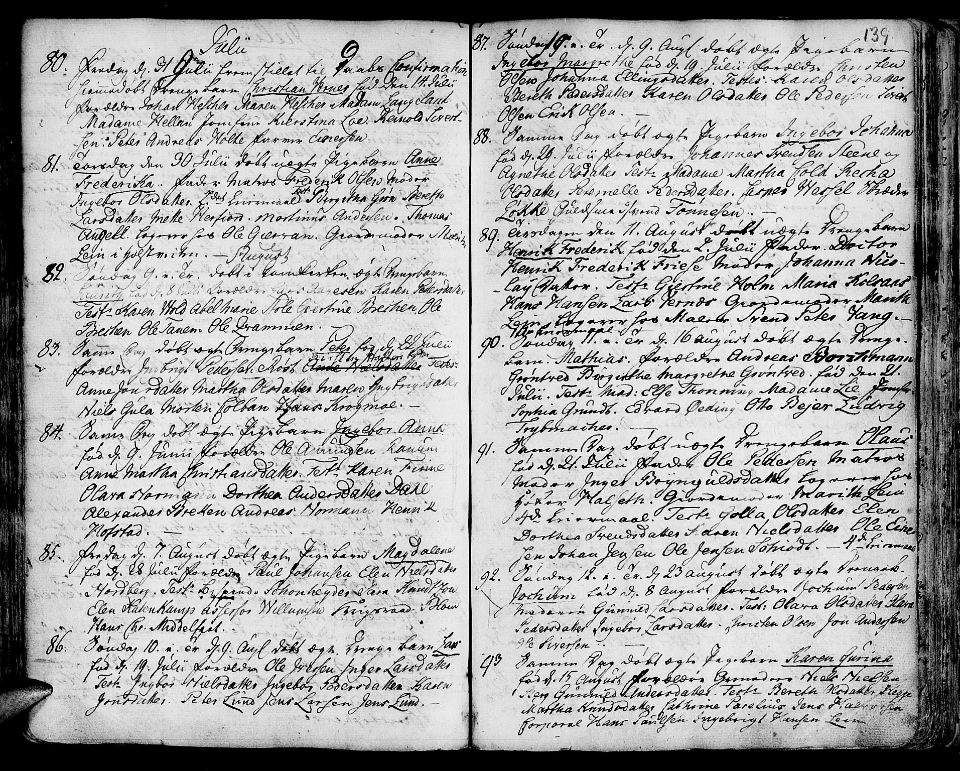 Ministerialprotokoller, klokkerbøker og fødselsregistre - Sør-Trøndelag, SAT/A-1456/601/L0039: Parish register (official) no. 601A07, 1770-1819, p. 139