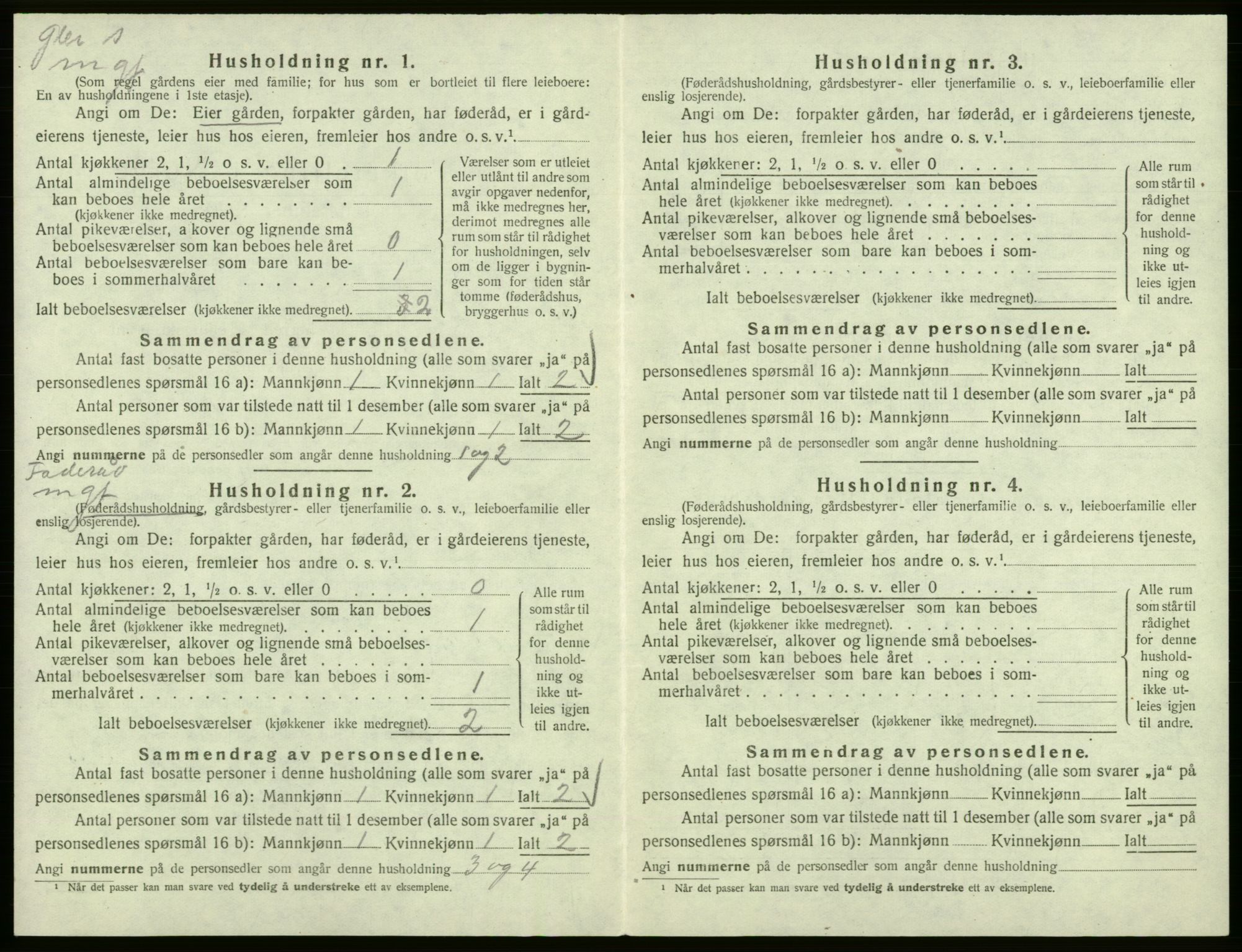 SAB, 1920 census for Hålandsdal, 1920, p. 145