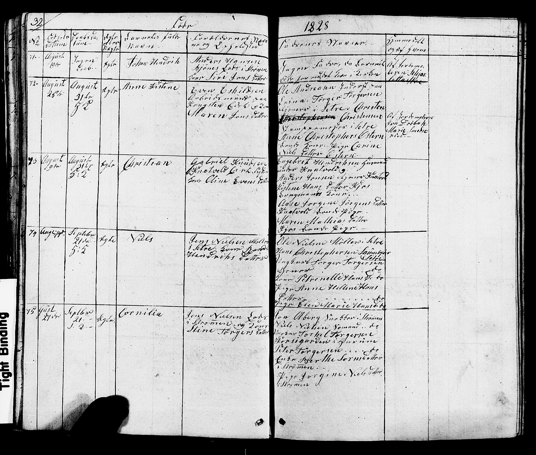 Hurum kirkebøker, AV/SAKO-A-229/G/Ga/L0002: Parish register (copy) no. I 2, 1827-1857, p. 32