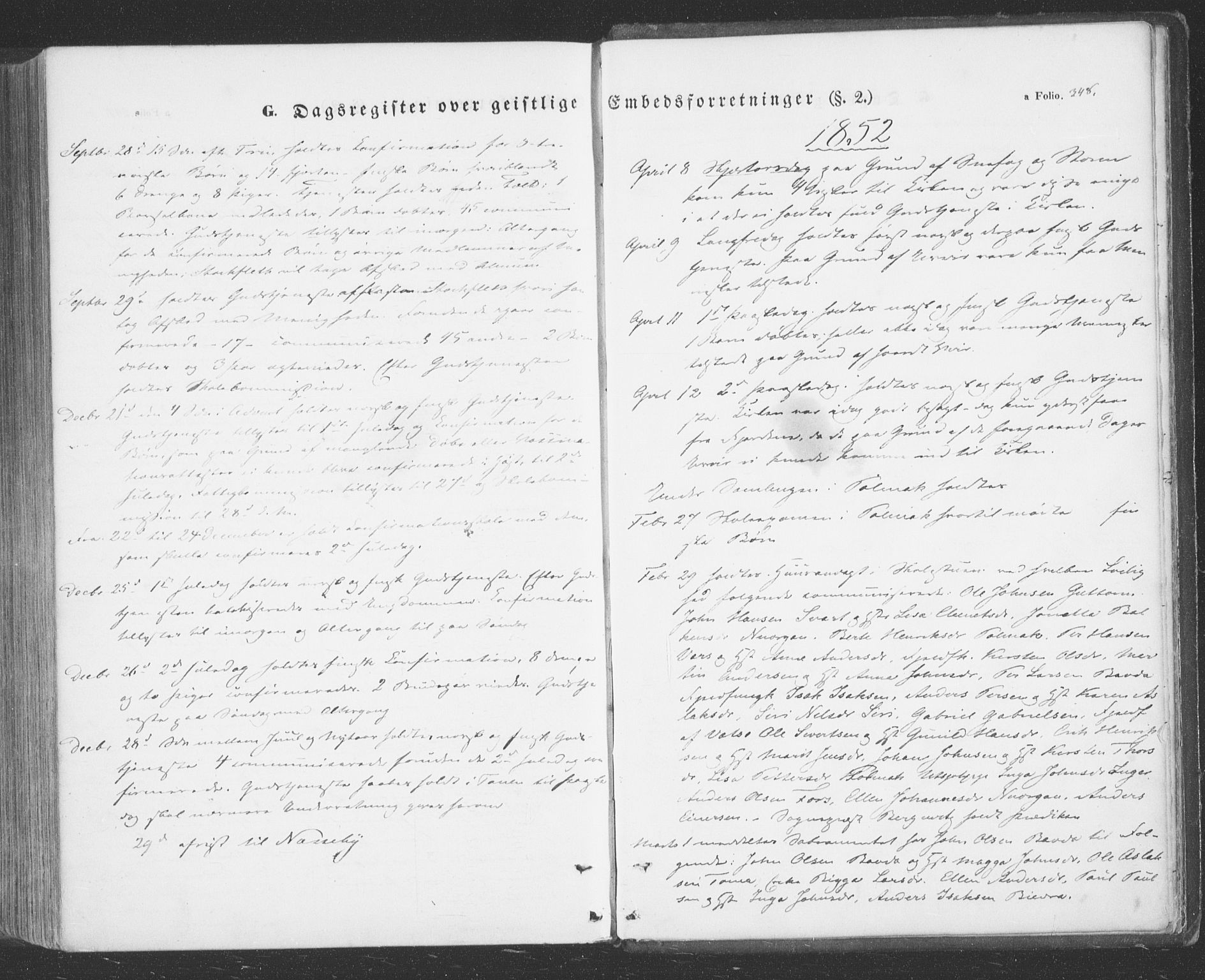 Tana sokneprestkontor, SATØ/S-1334/H/Ha/L0001kirke: Parish register (official) no. 1, 1846-1861, p. 348