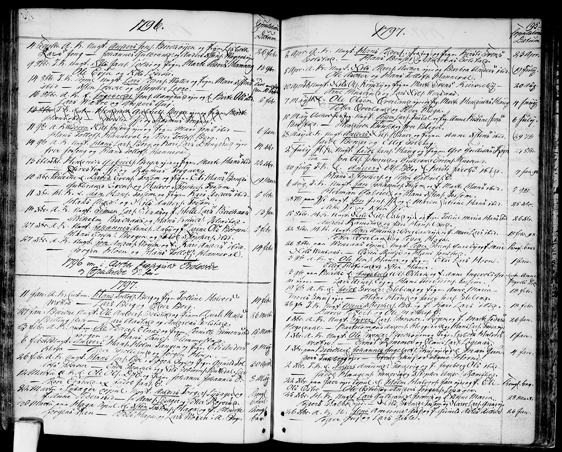 Asker prestekontor Kirkebøker, SAO/A-10256a/F/Fa/L0003: Parish register (official) no. I 3, 1767-1807, p. 195