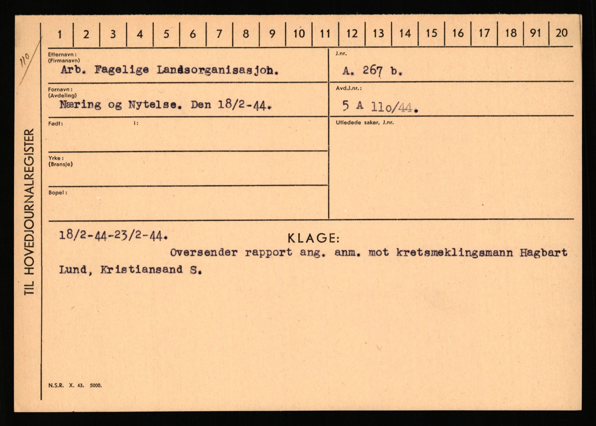 Statspolitiet - Hovedkontoret / Osloavdelingen, AV/RA-S-1329/C/Ca/L0001: Aabakken - Armann, 1943-1945, p. 4772