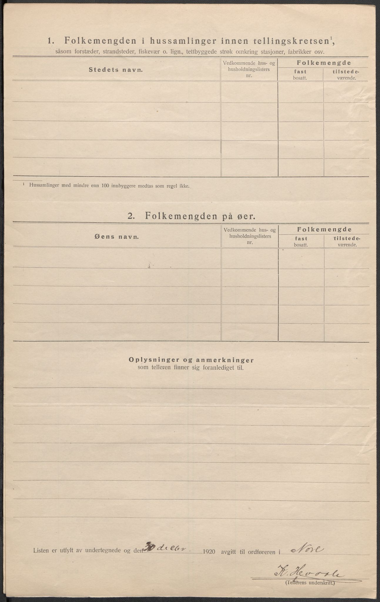 SAKO, 1920 census for Nore, 1920, p. 13