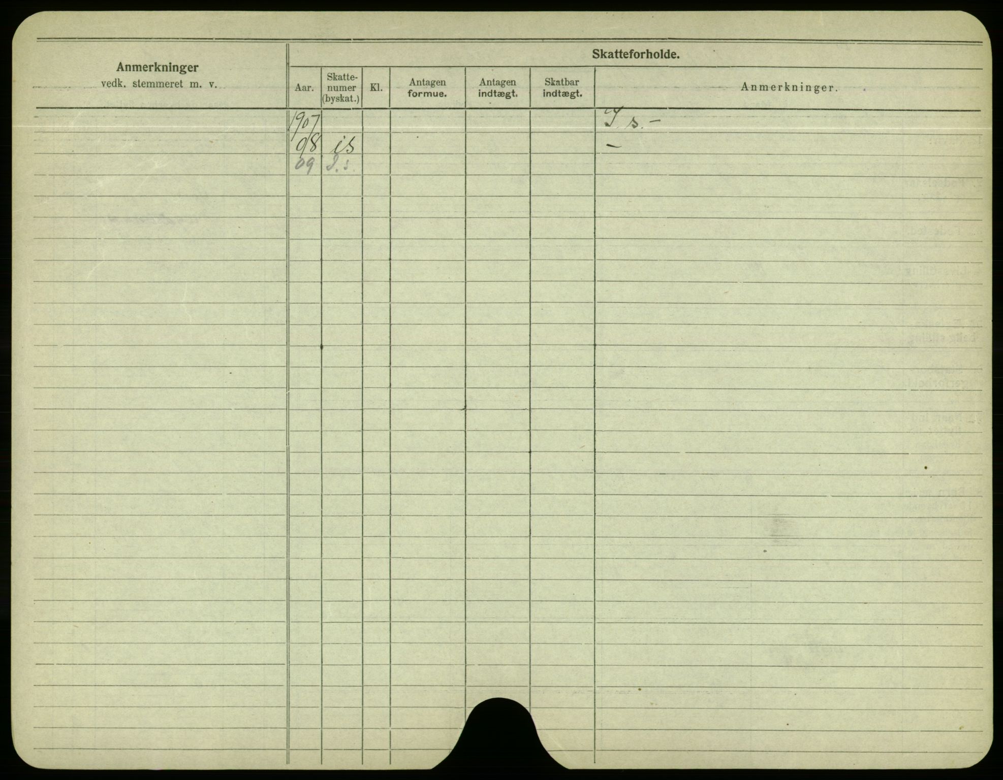 Oslo folkeregister, Registerkort, AV/SAO-A-11715/F/Fa/Fac/L0004: Menn, 1906-1914, p. 501b