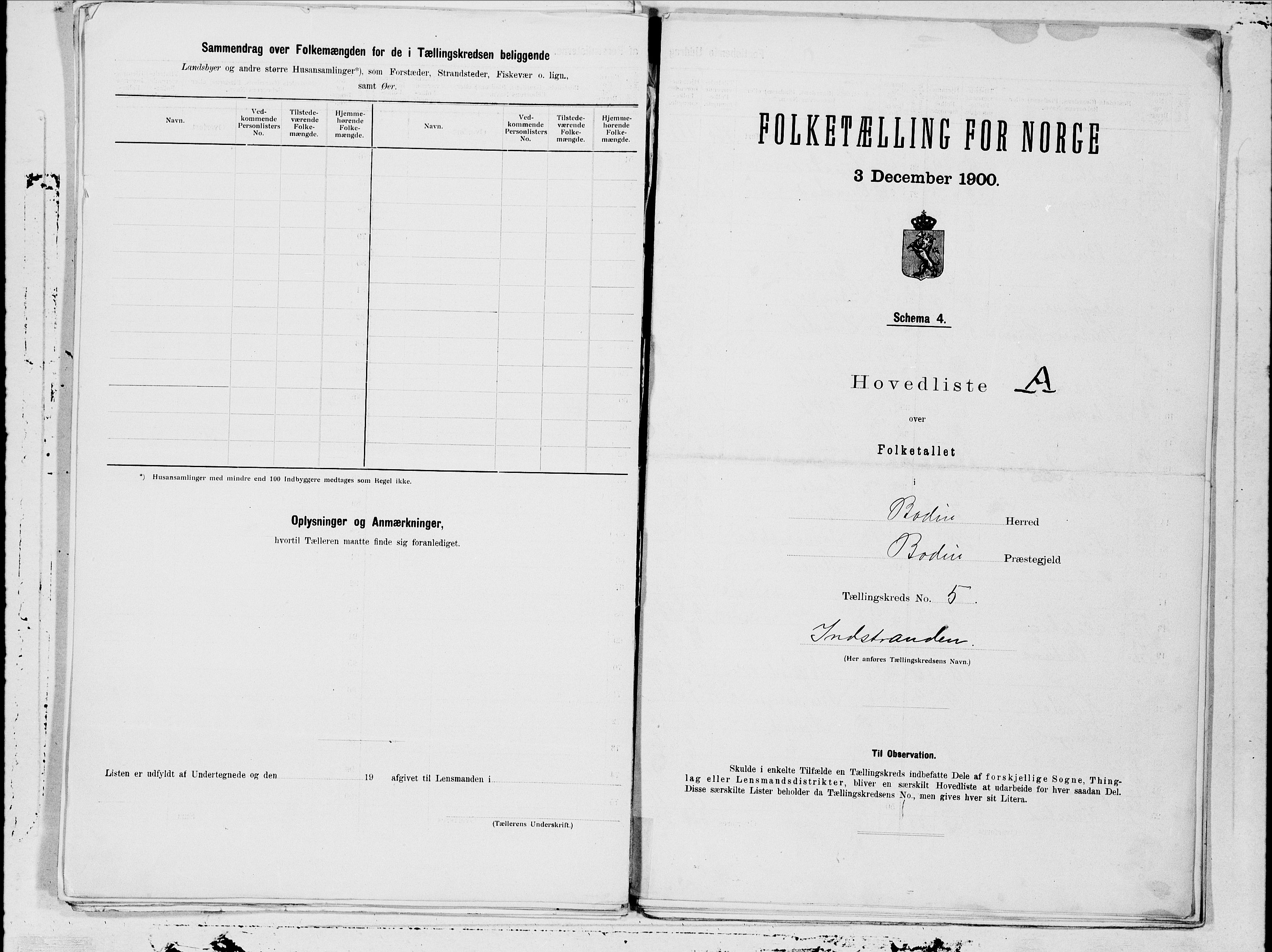 SAT, 1900 census for Bodin, 1900, p. 12