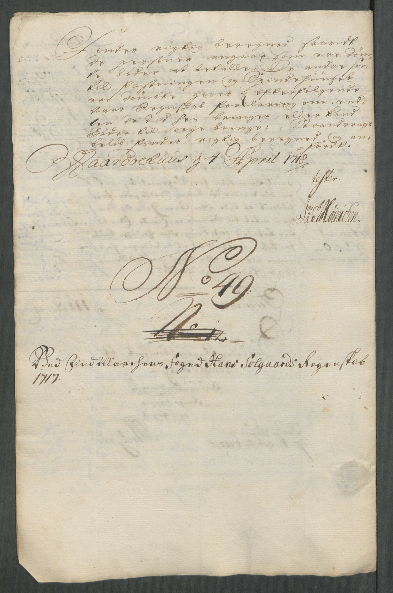 Rentekammeret inntil 1814, Reviderte regnskaper, Fogderegnskap, AV/RA-EA-4092/R69/L4857: Fogderegnskap Finnmark/Vardøhus, 1716-1718, p. 317